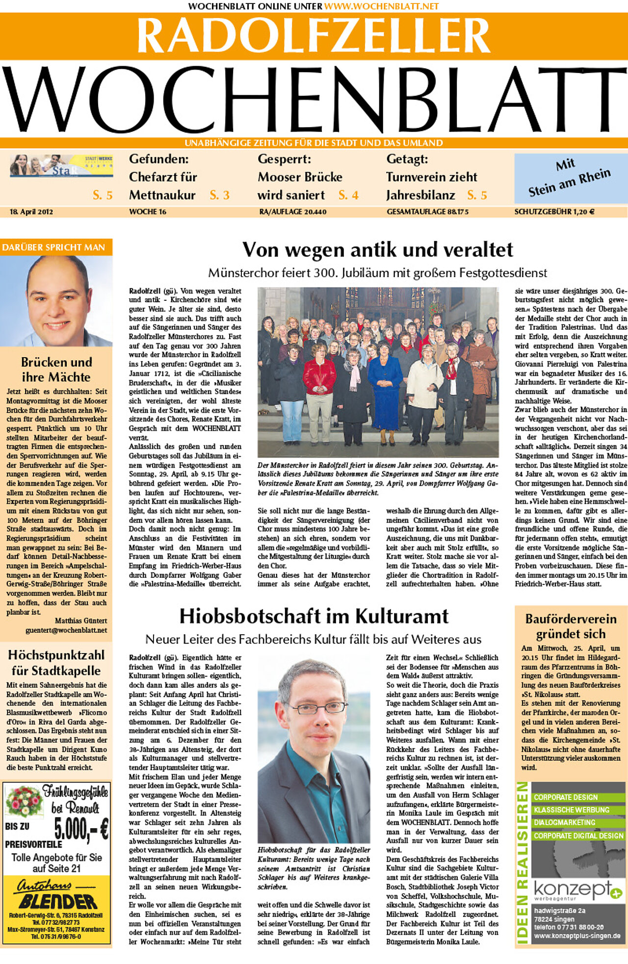 Ausgabe 16 vom 18. April 2012
