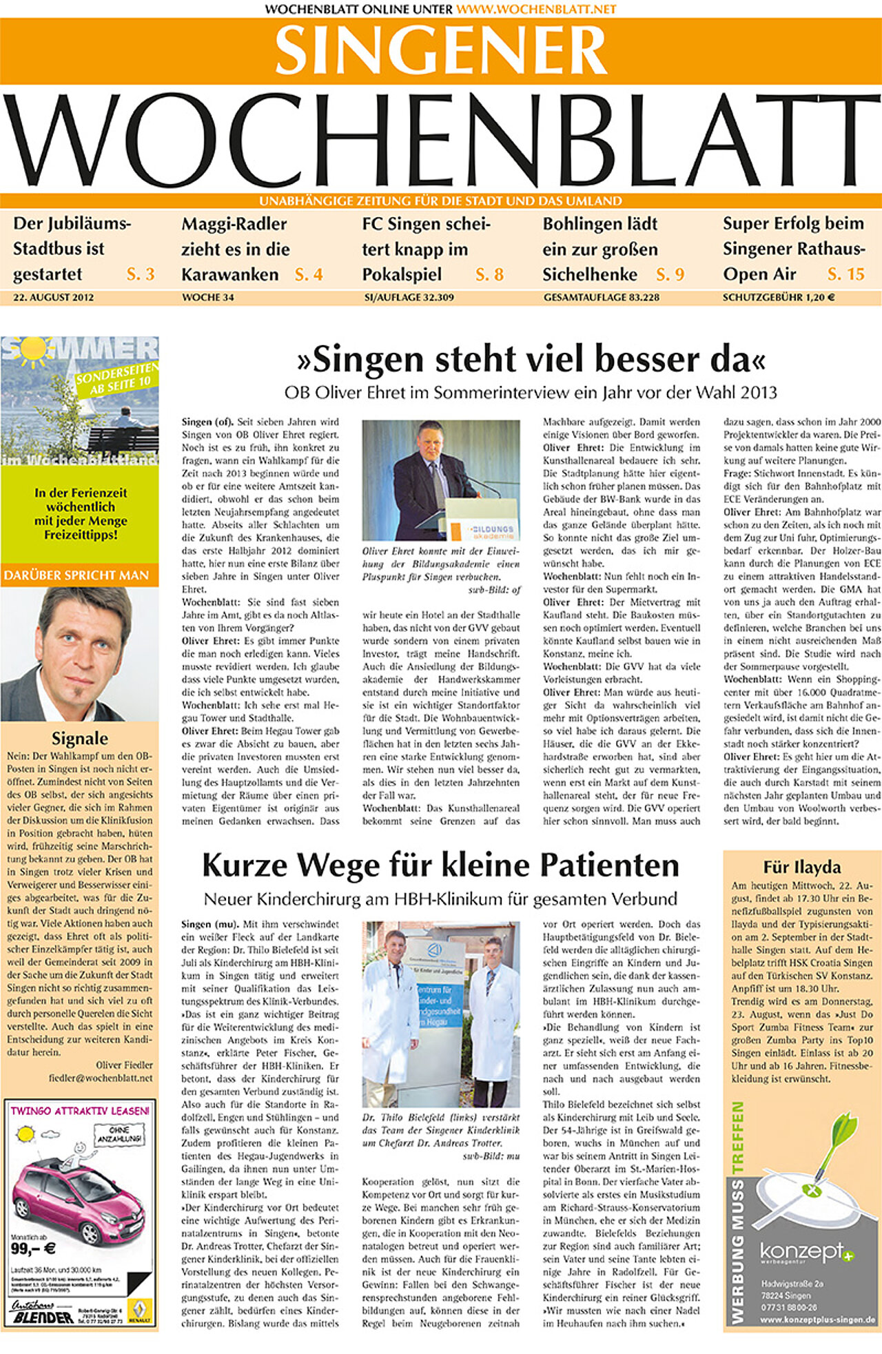 Ausgabe 34 vom 22. August 2012