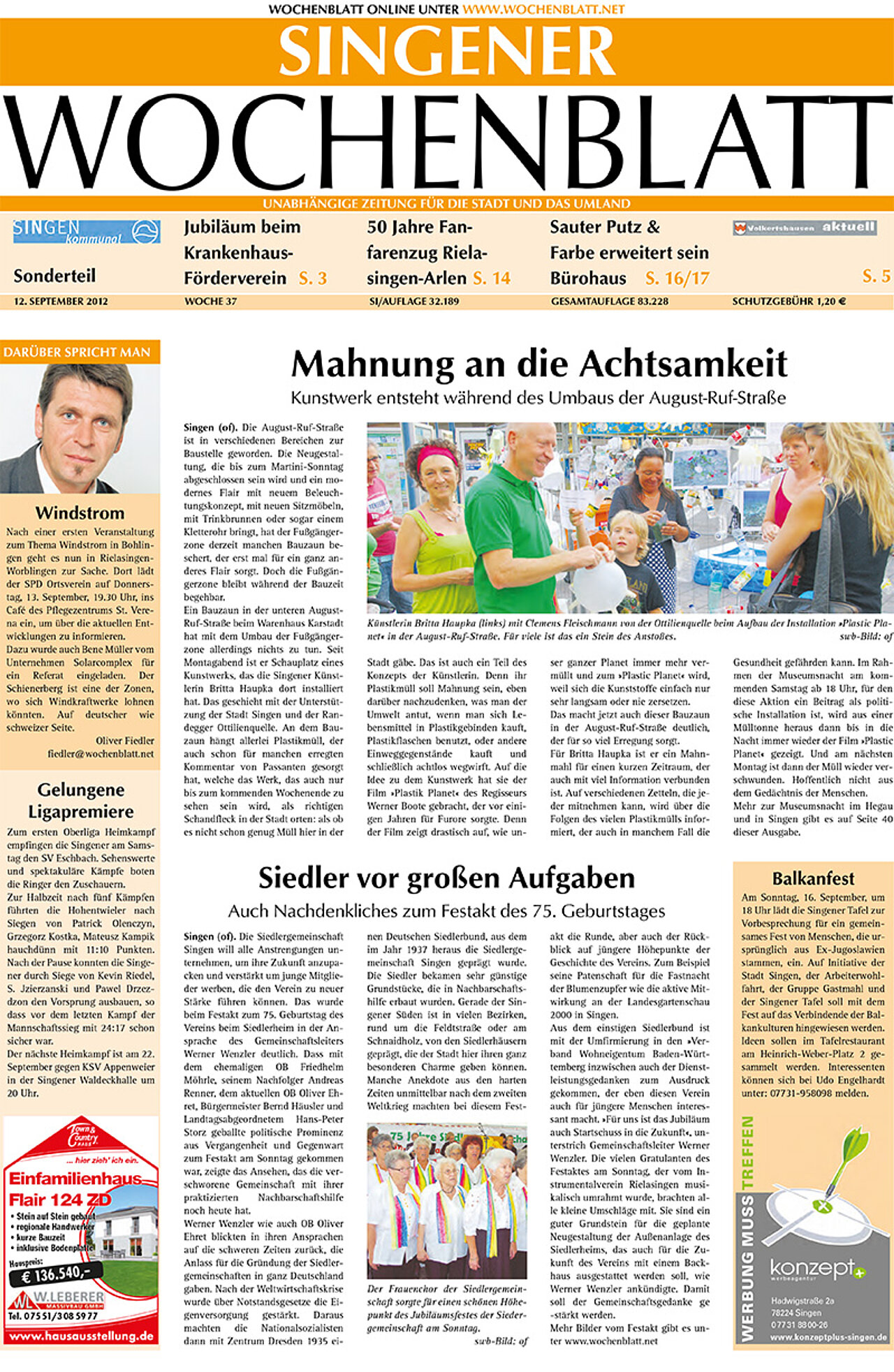 Ausgabe 37 vom 12. September 2012