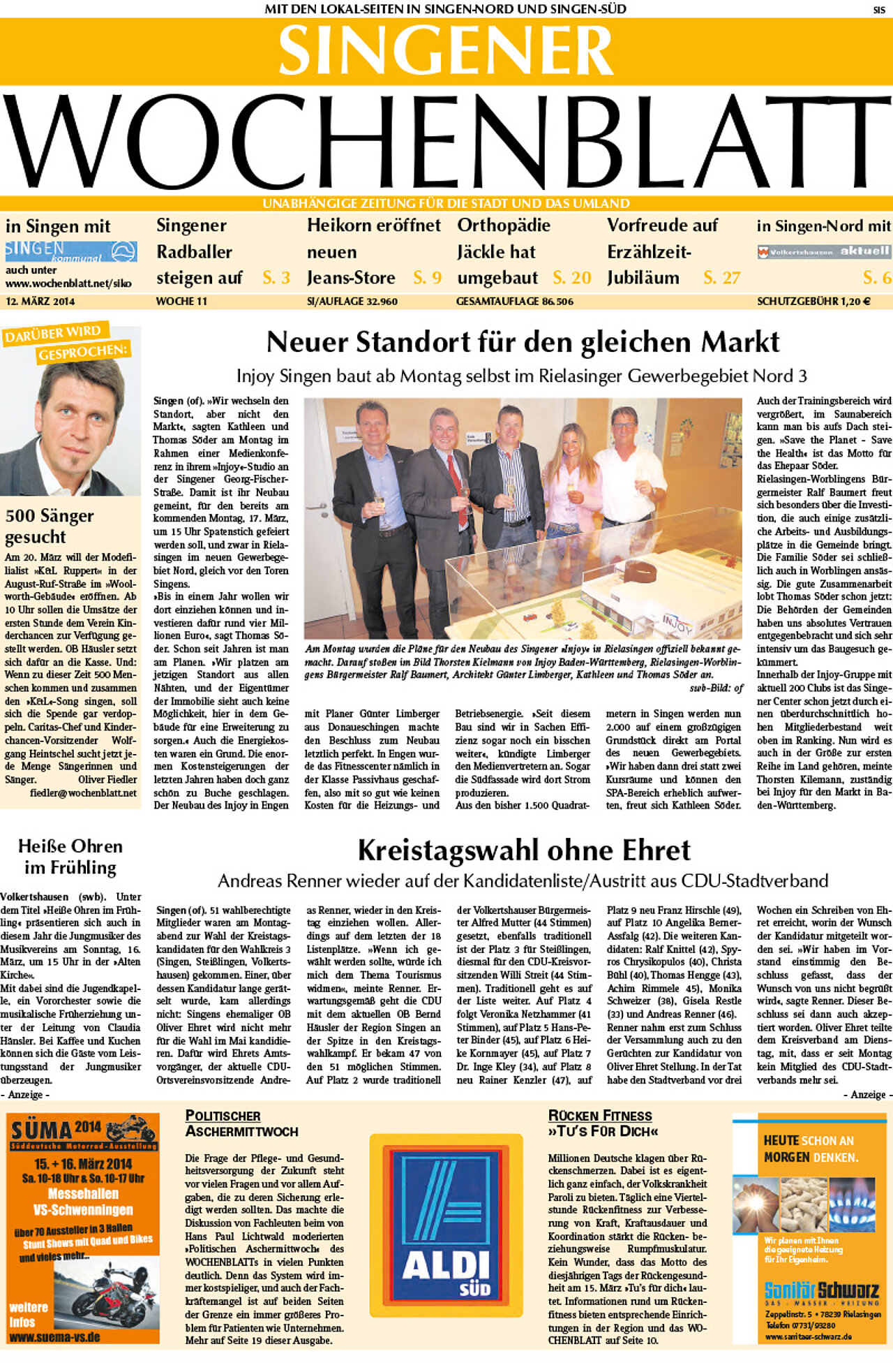 Ausgabe 11 vom 12. März 2014