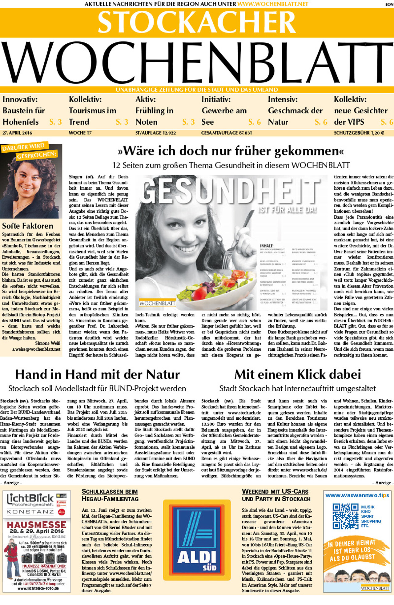 Ausgabe 17 vom 27. April 2016