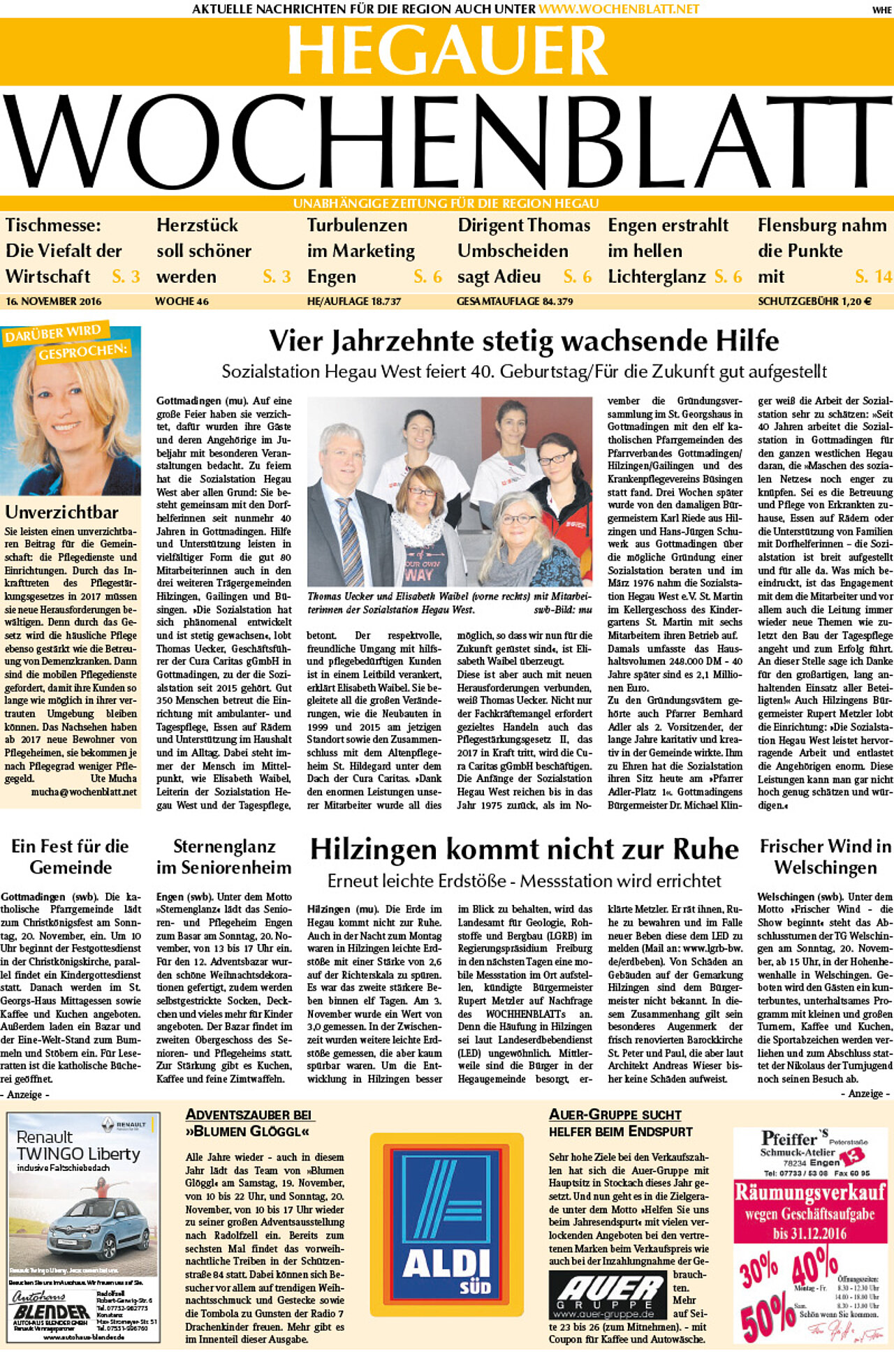 Ausgabe 46 vom 16. November 2016