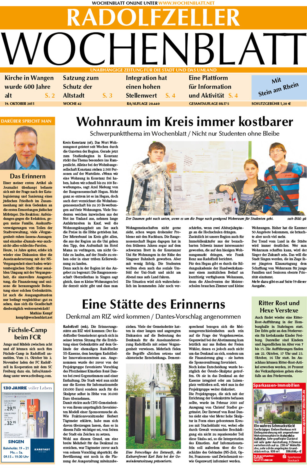 Ausgabe 42 vom 19. Oktober 2011
