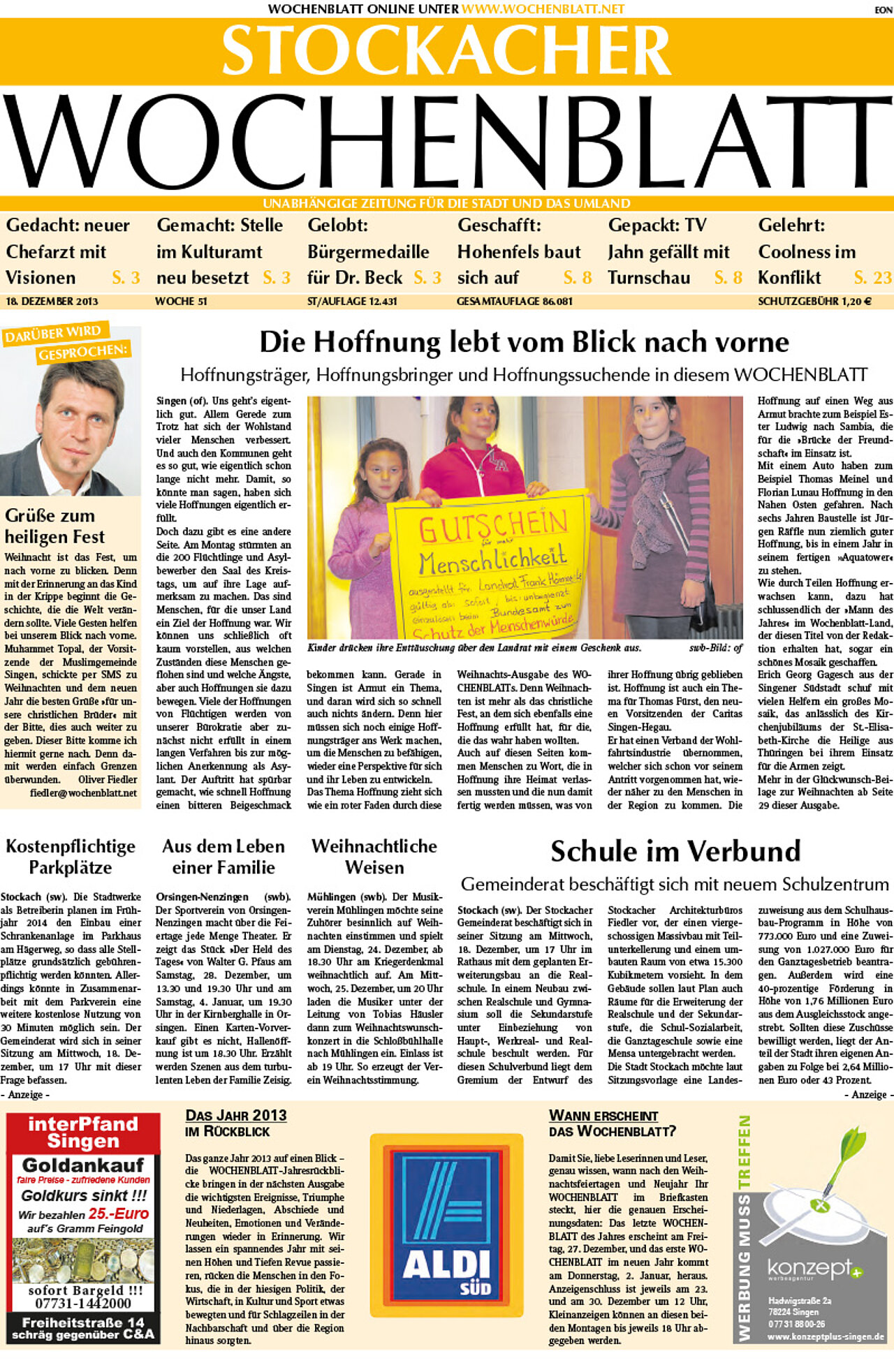 Ausgabe 51 vom 18. Dezember 2013