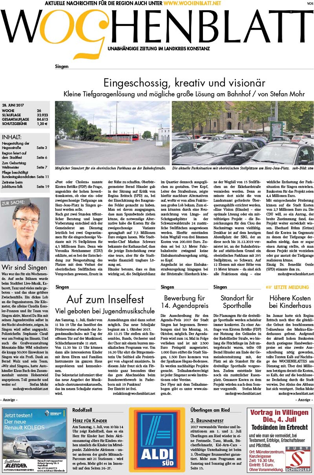 Ausgabe 26 vom 28. Juni 2017
