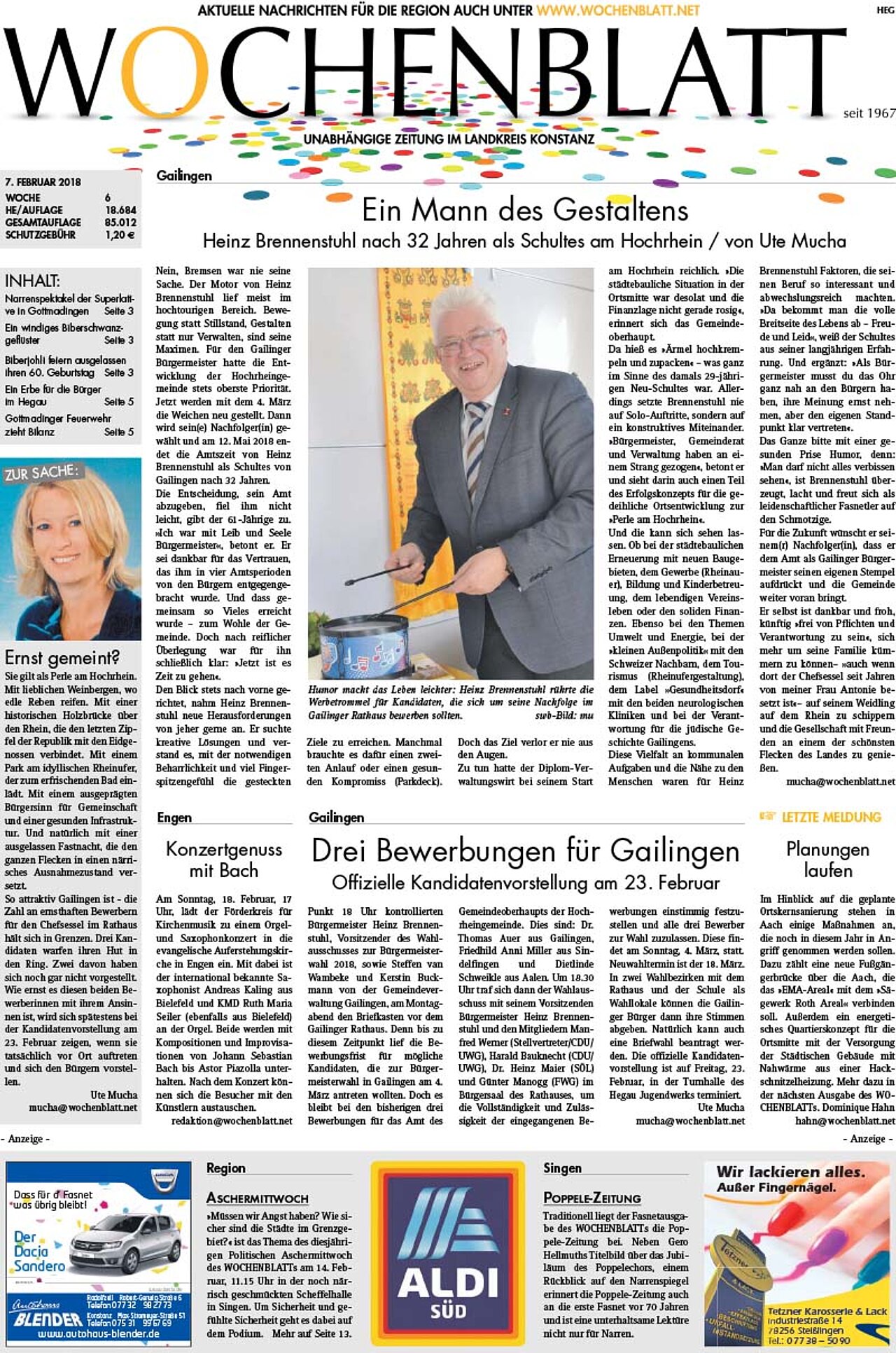 Ausgabe 06 vom 07. Februar 2018