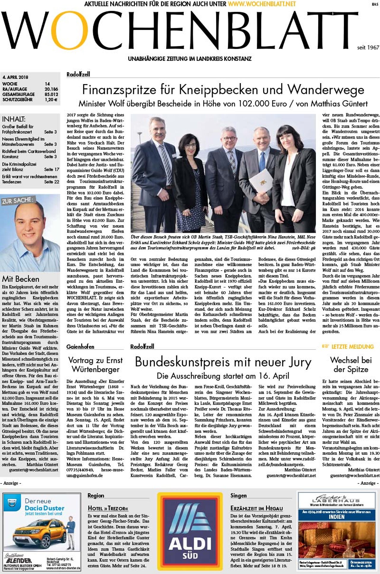 Ausgabe 14 vom 04. April 2018