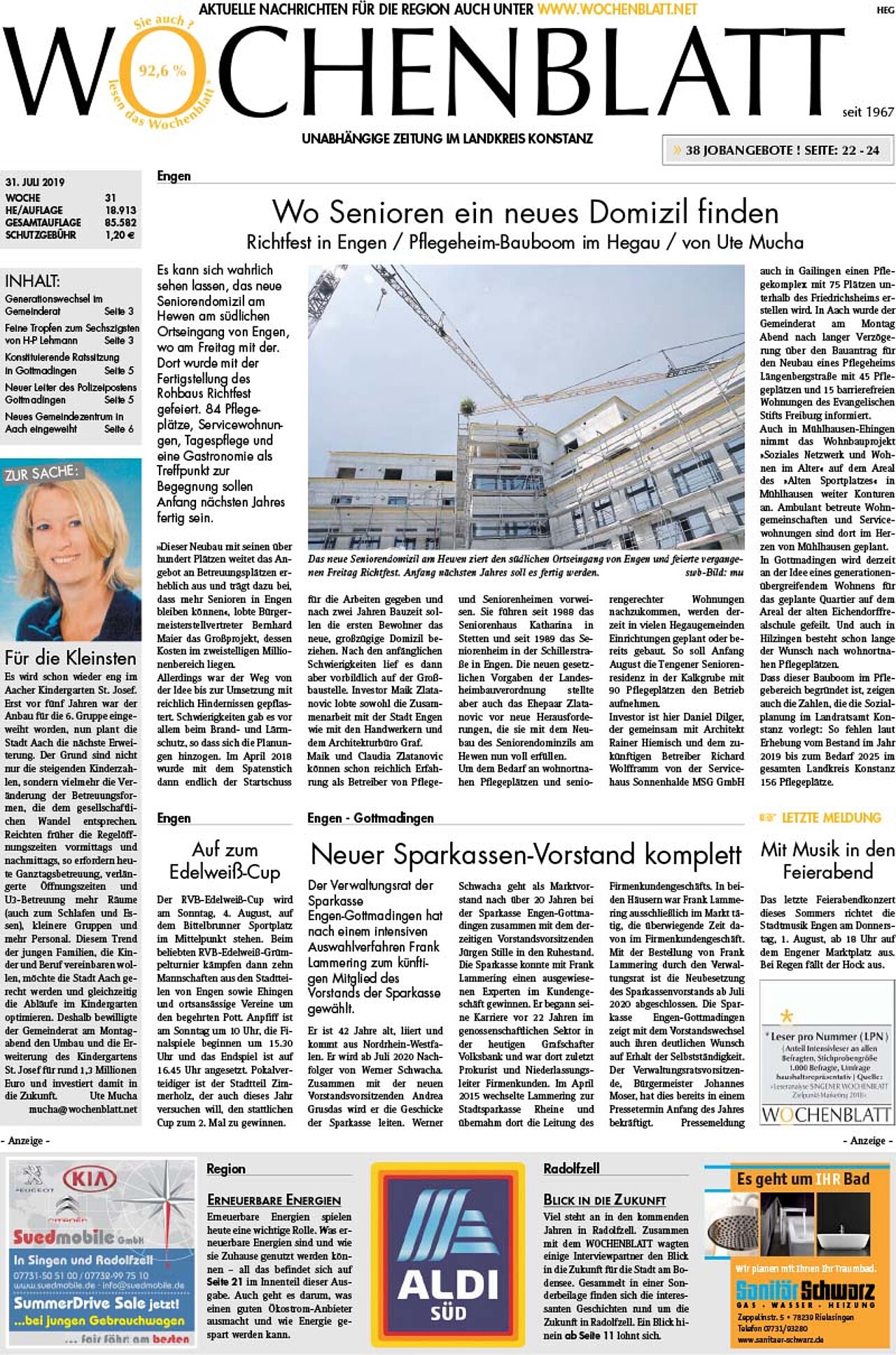 Ausgabe 31 vom 31. Juli 2019