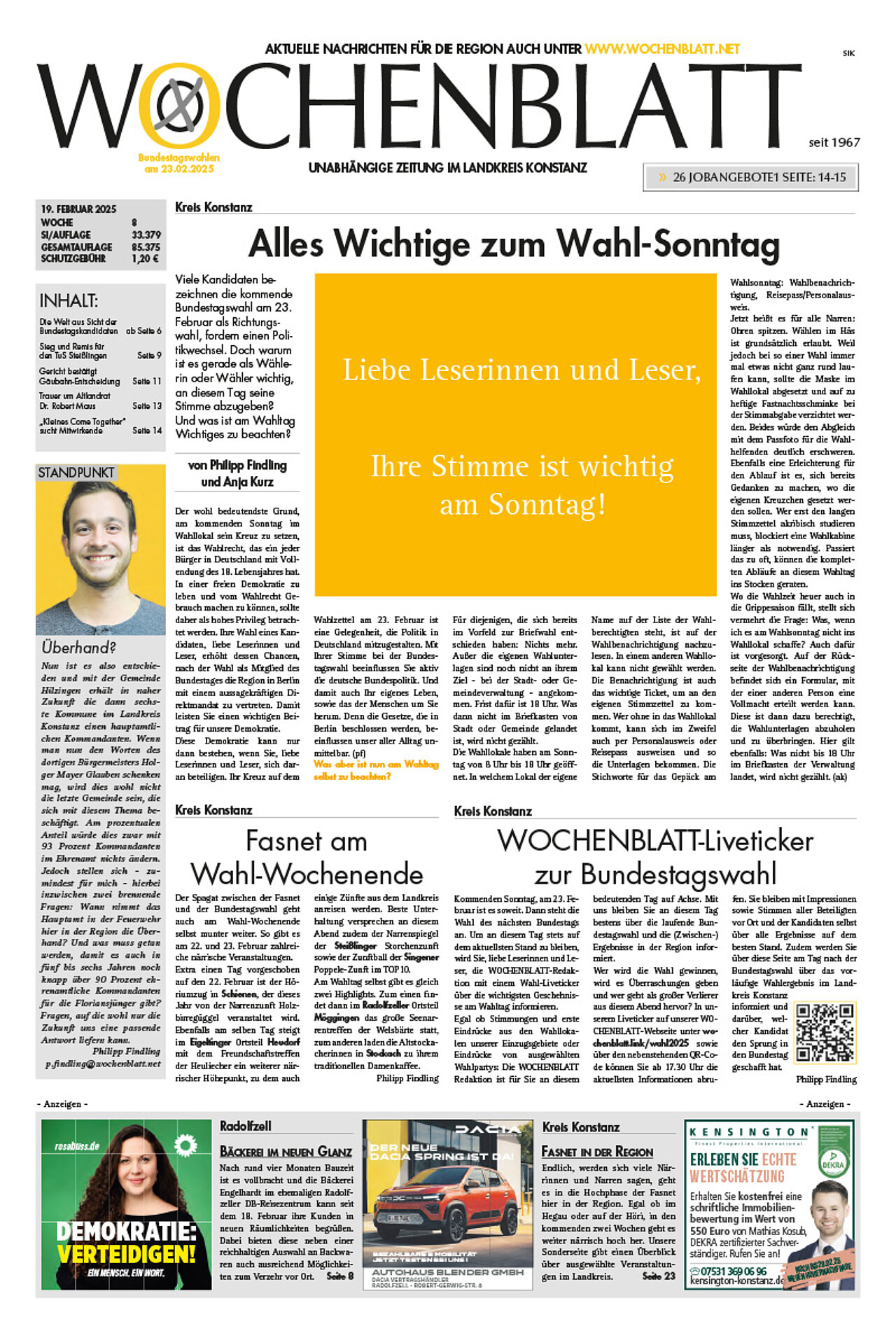 Ausgabe 8 vom 19. Februar 2025