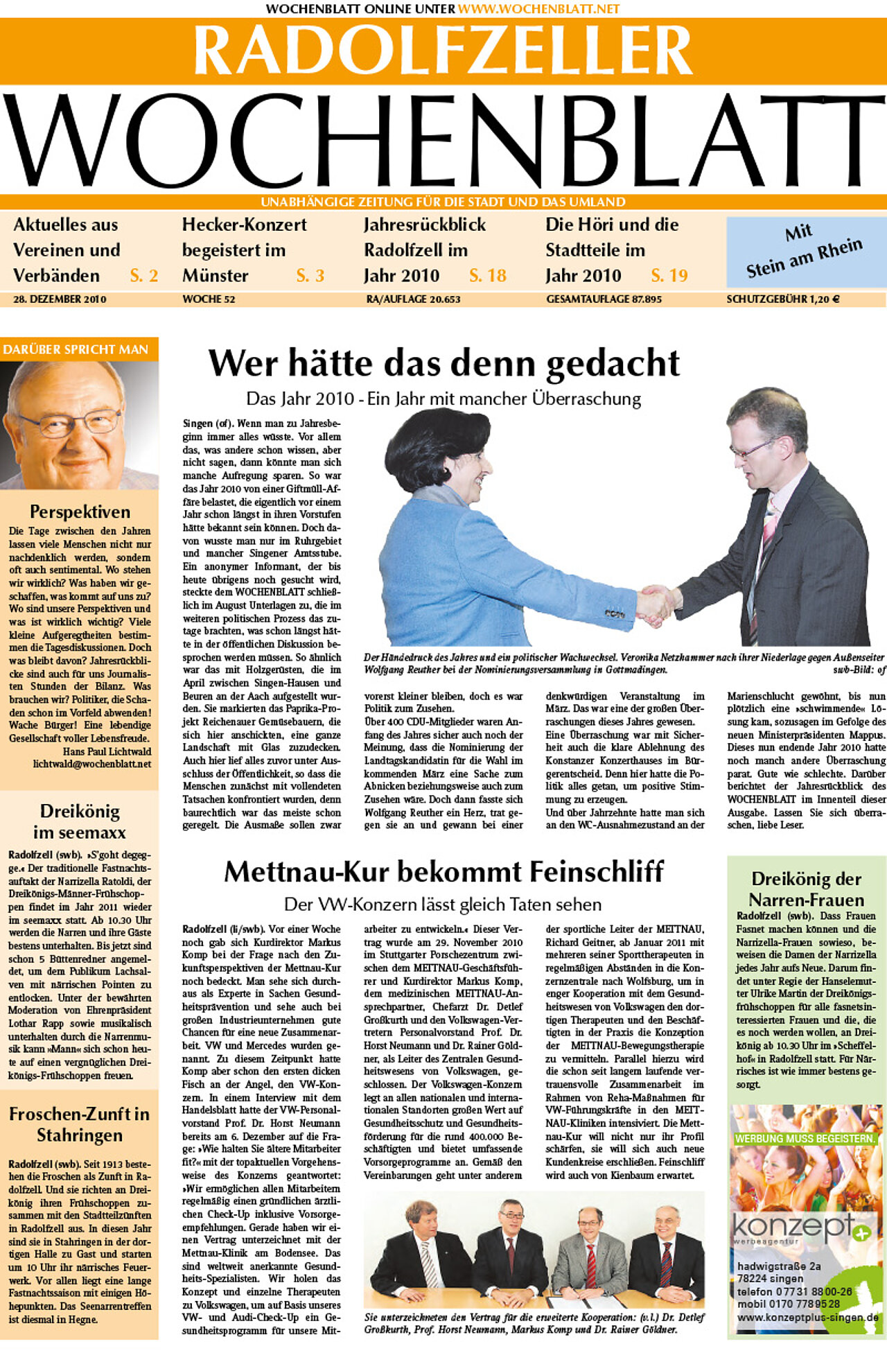 Ausgabe 52 vom 28. Dezember 2010