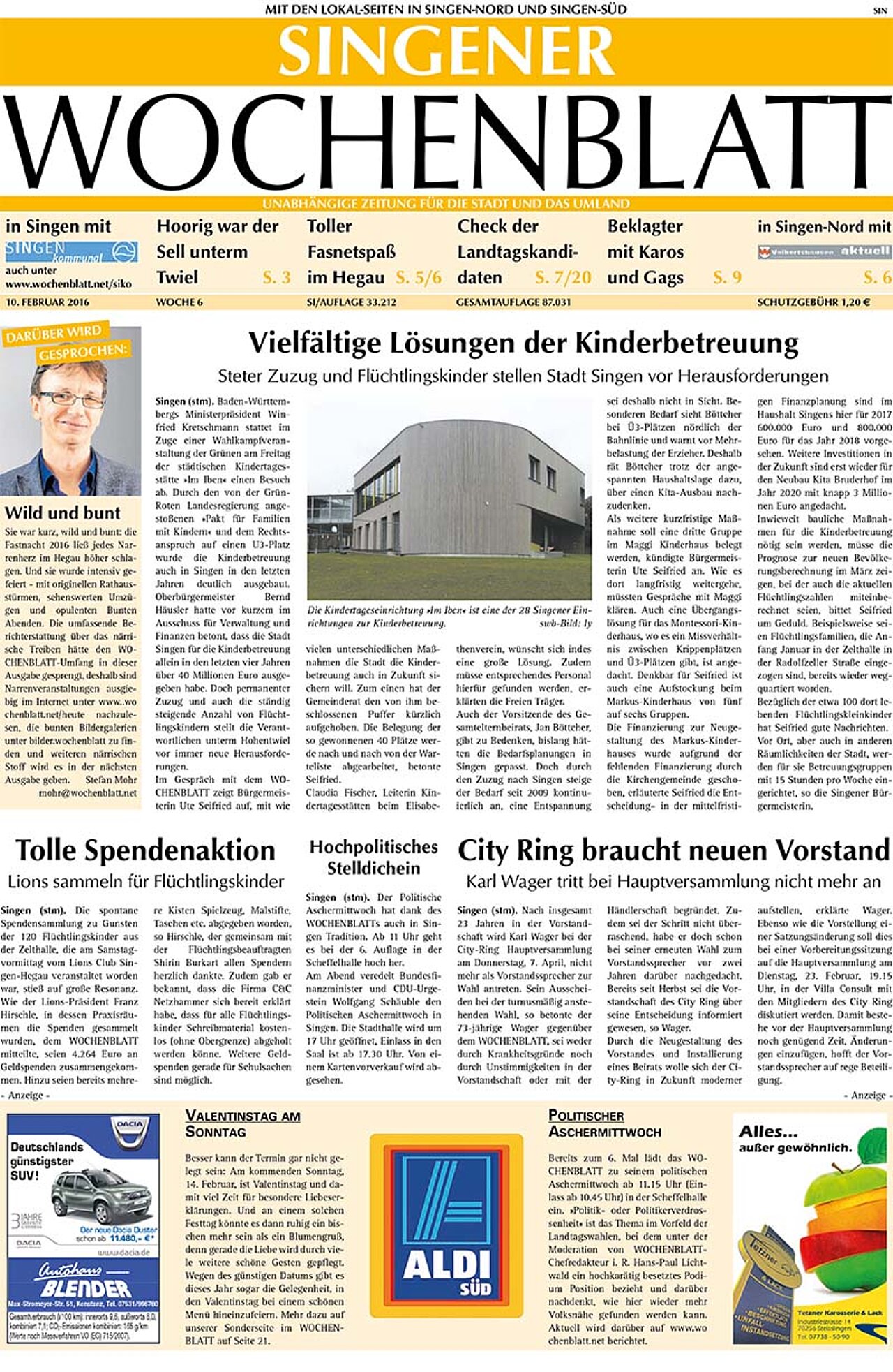 Ausgabe 06 vom 10. Februar 2016