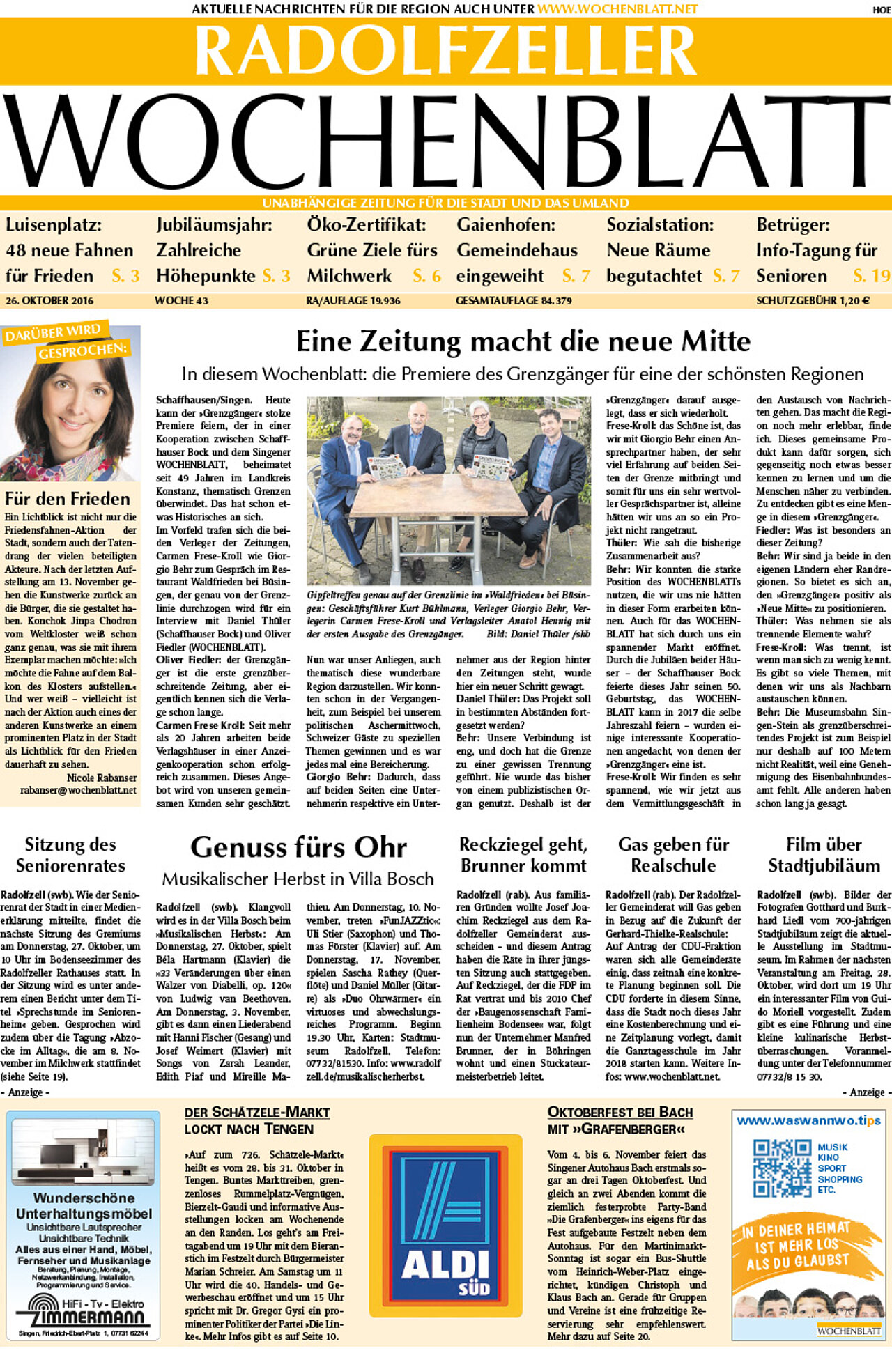 Ausgabe 43 vom 26. Oktober 2016