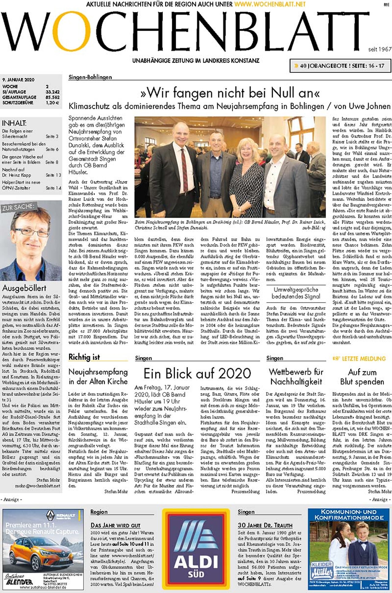 Ausgabe 02 vom 09. Januar 2020