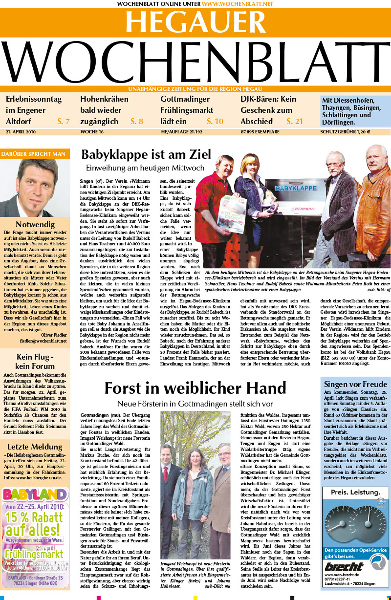 Ausgabe 16 vom 21. April 2010