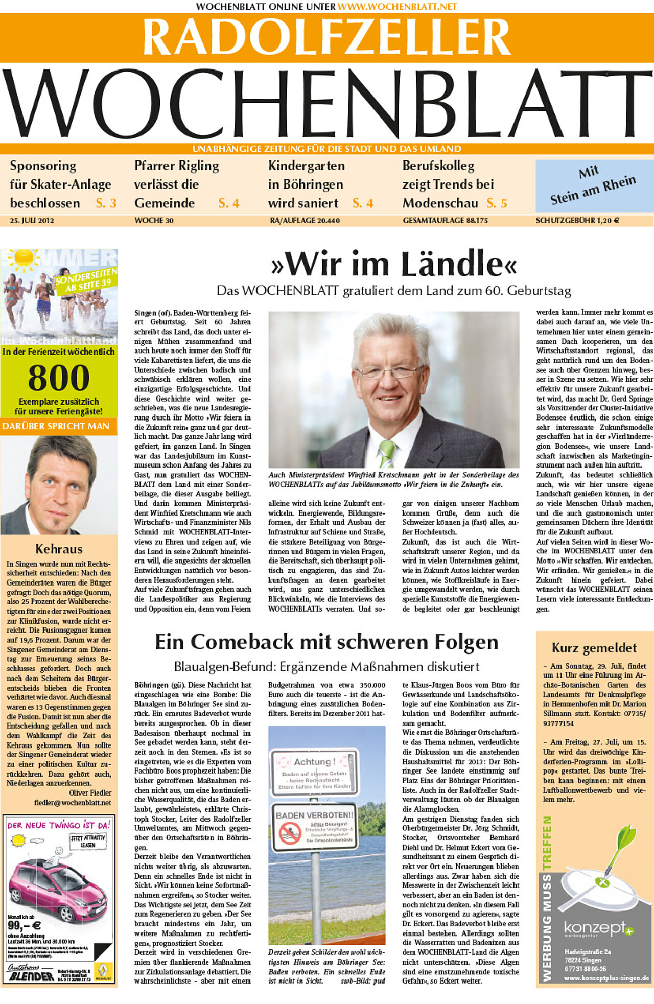 Ausgabe 30 vom 25. Juli 2012