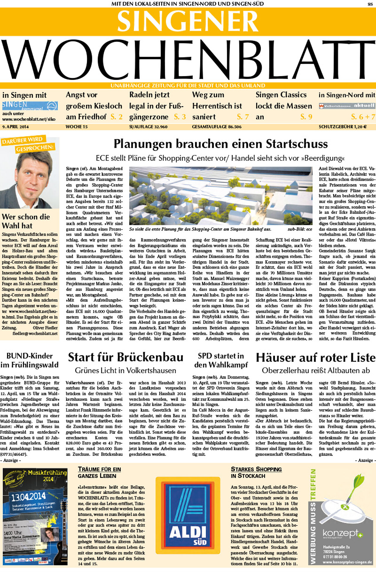 Ausgabe 15 vom 09. April 2014
