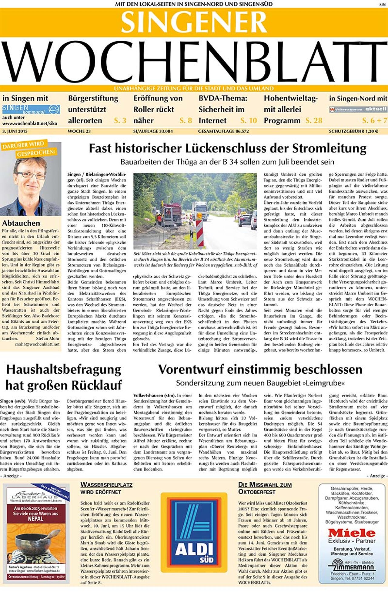 Ausgabe 23 vom 03. Juni 2015