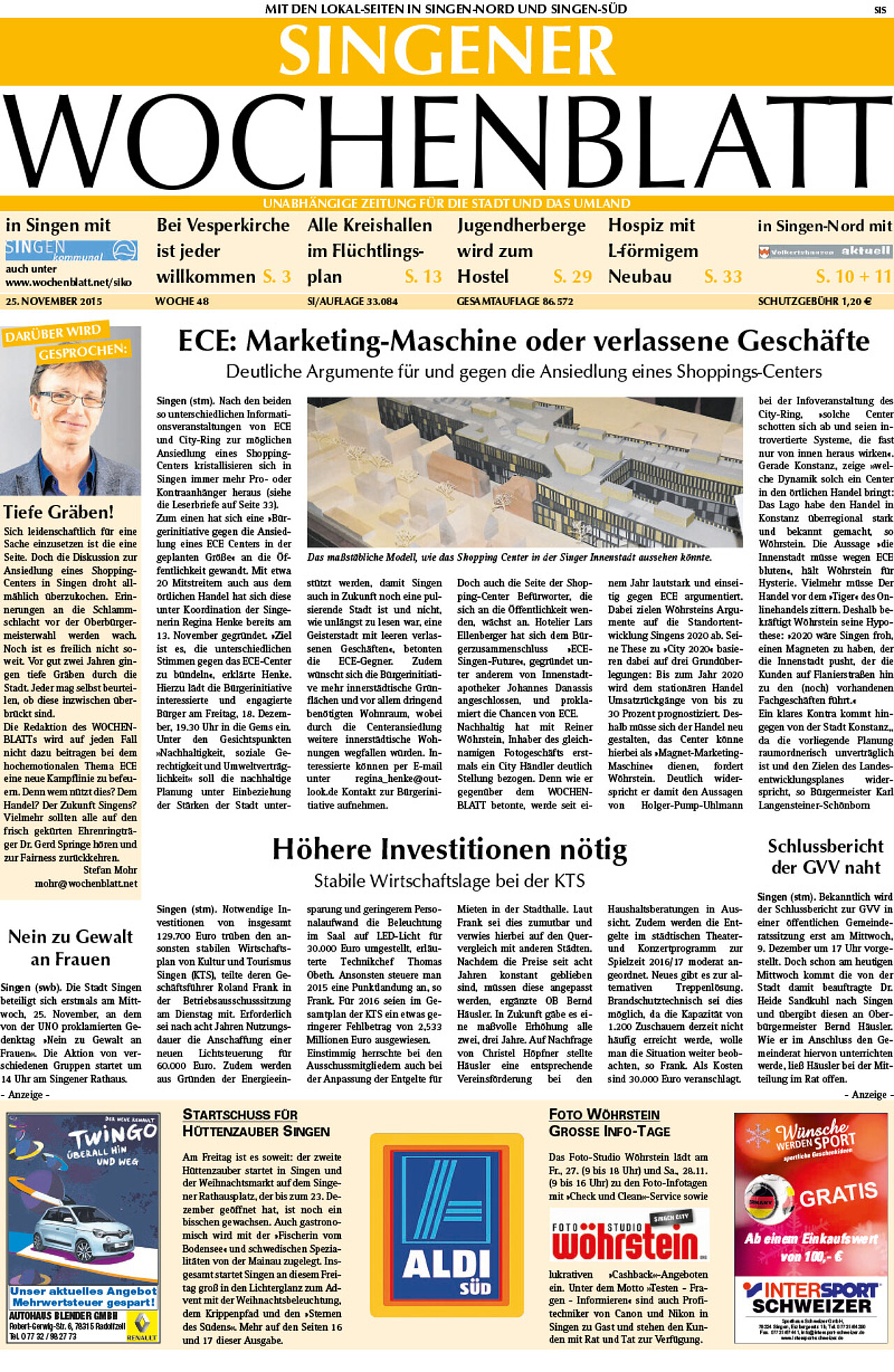 Ausgabe 48 vom 25. November 2015