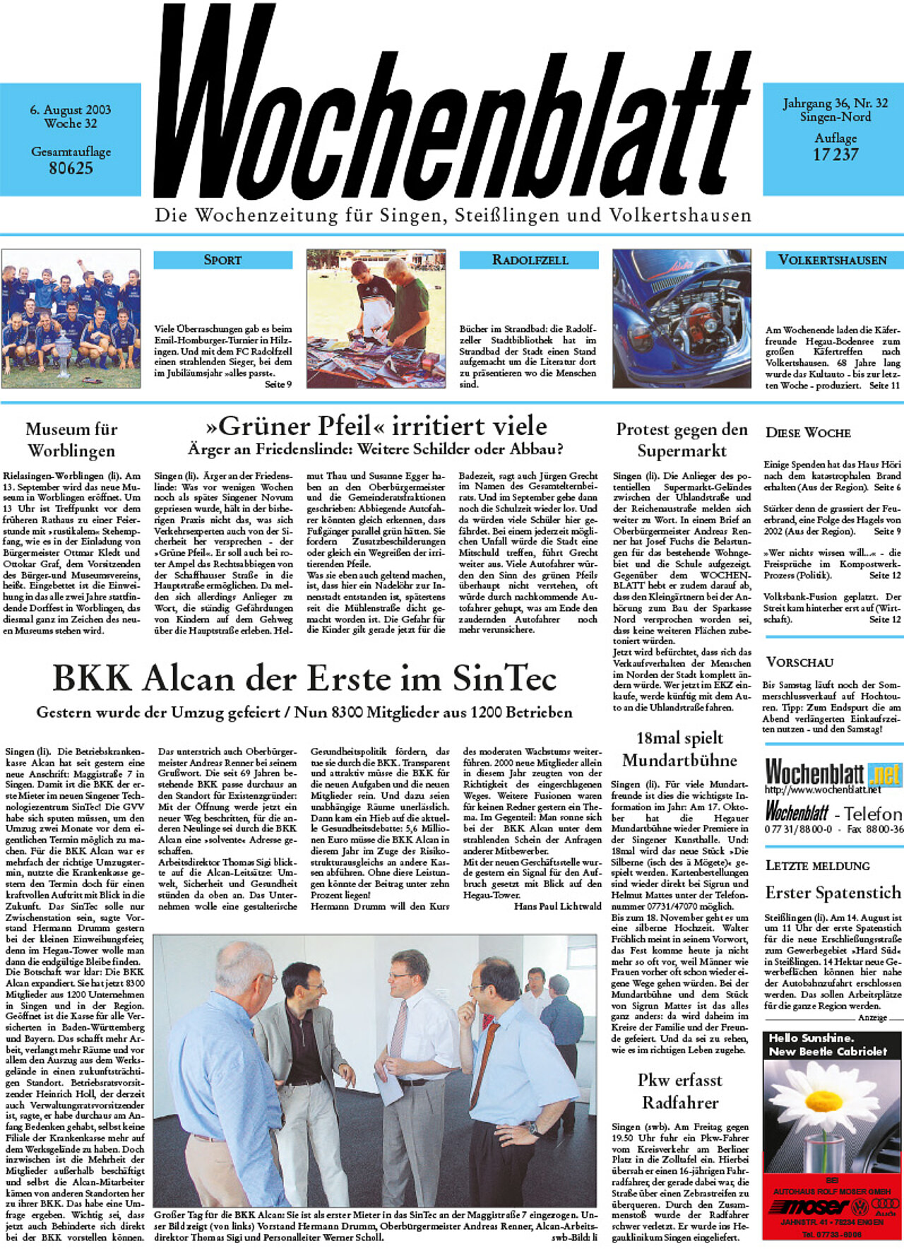 Ausgabe 32 vom 06. August 2003