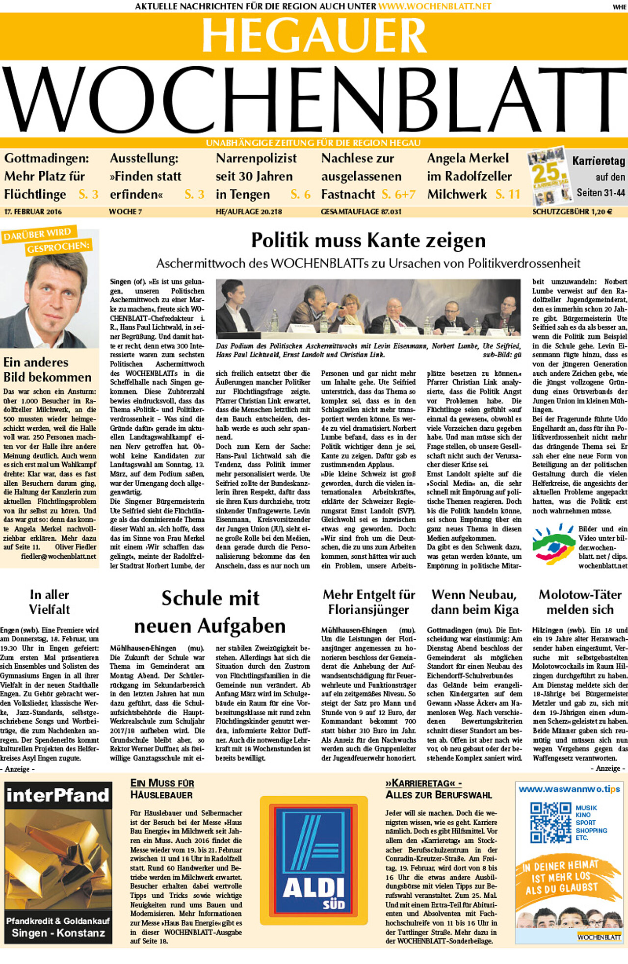 Ausgabe 07 vom 17. Februar 2016