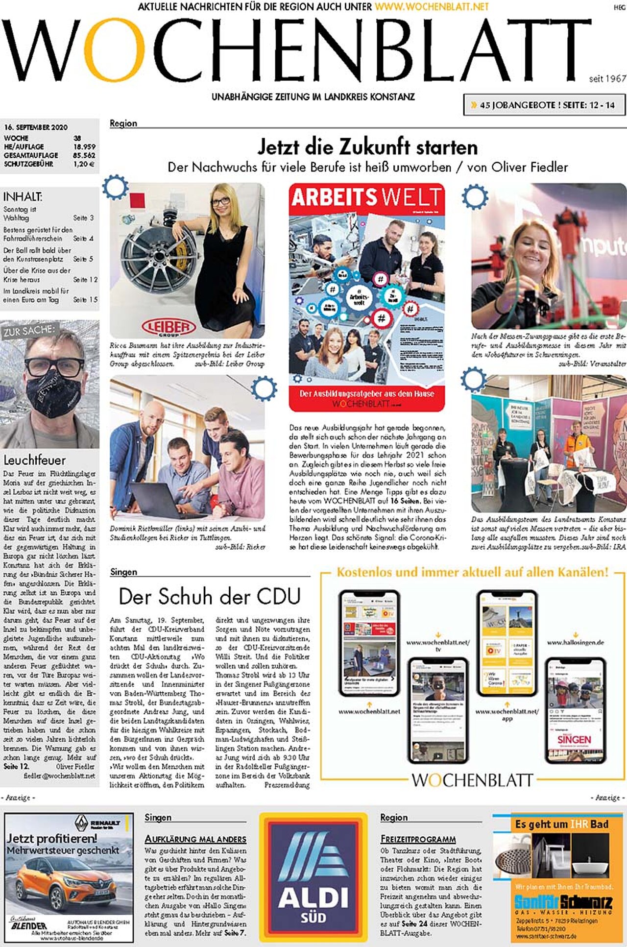 Ausgabe 38 vom 16. September 2020