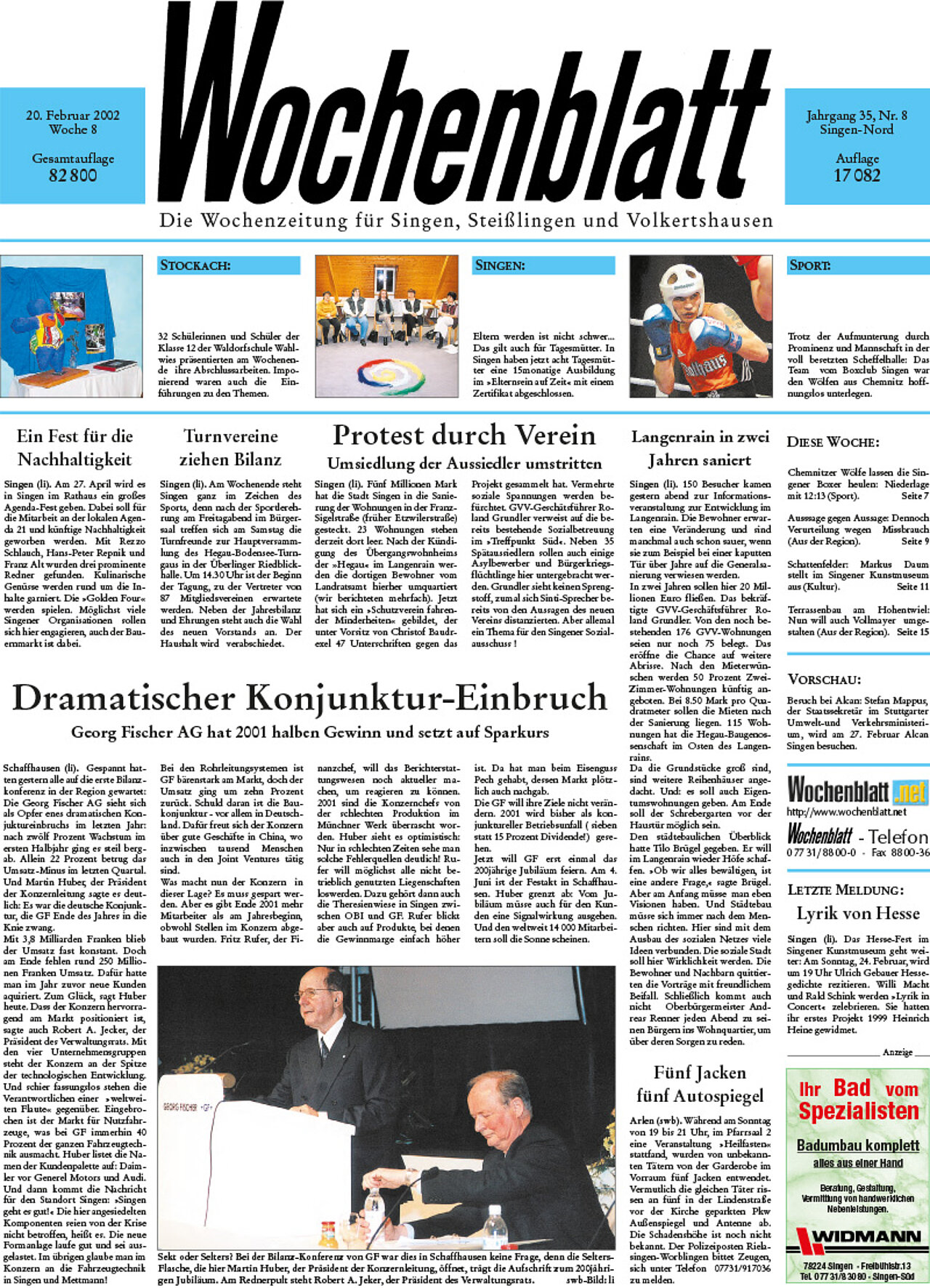 Ausgabe 08 vom 20. Februar 2002