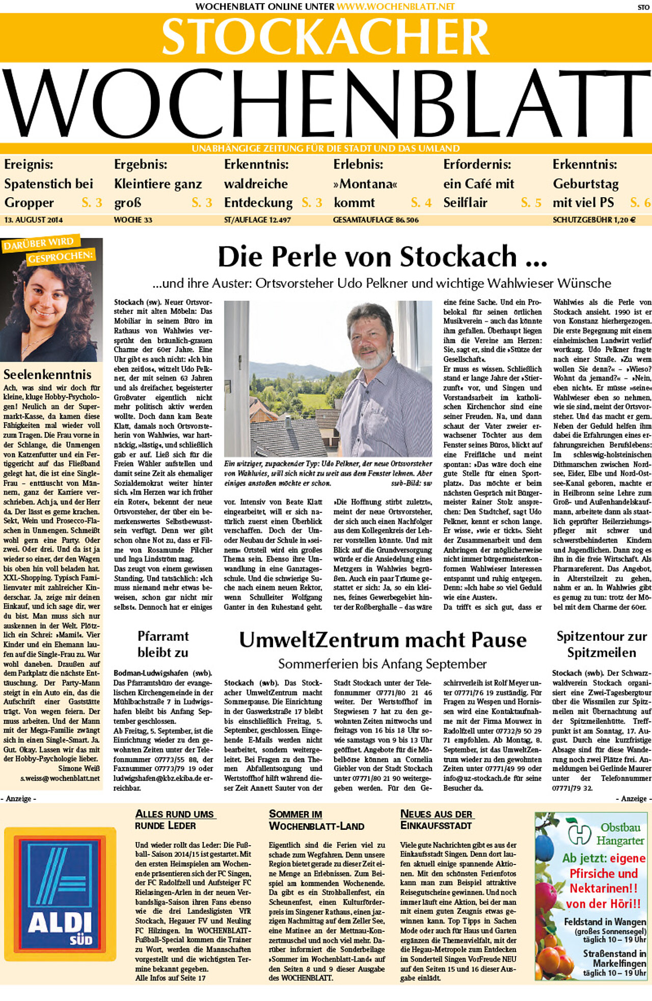 Ausgabe 33 vom 13. August 2014