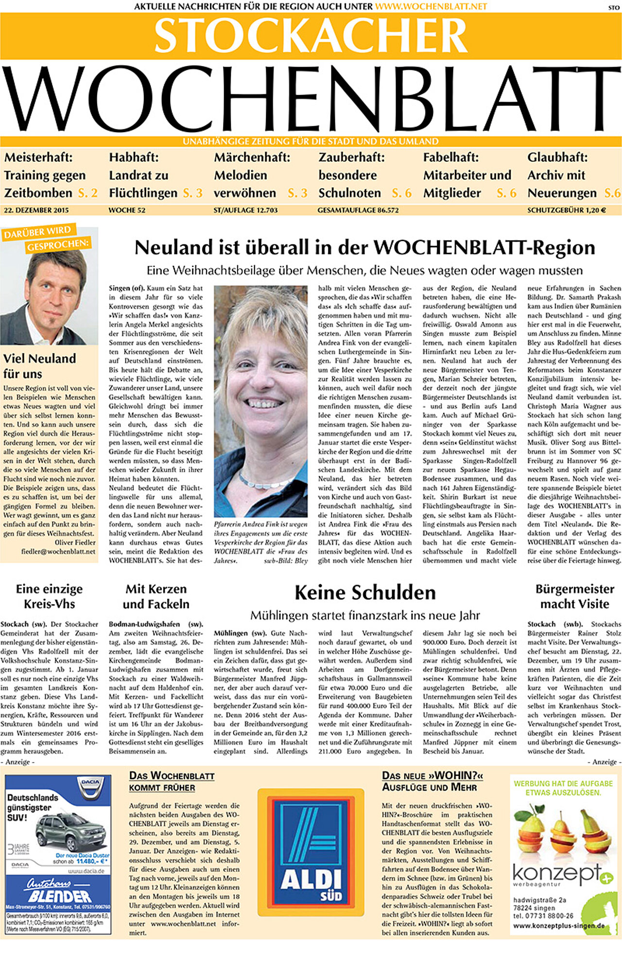 Ausgabe 52 vom 22. Dezember 2015