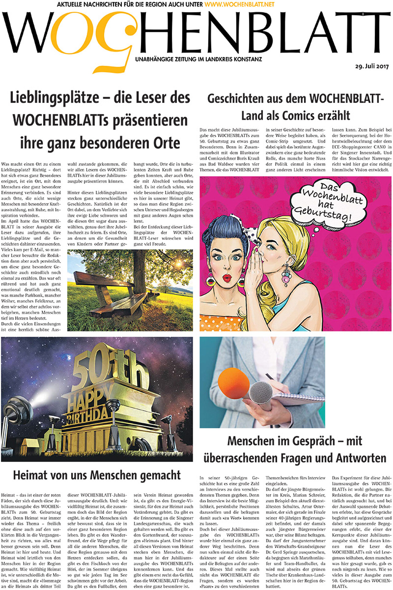 Sonderausgabe vom 29. Juli