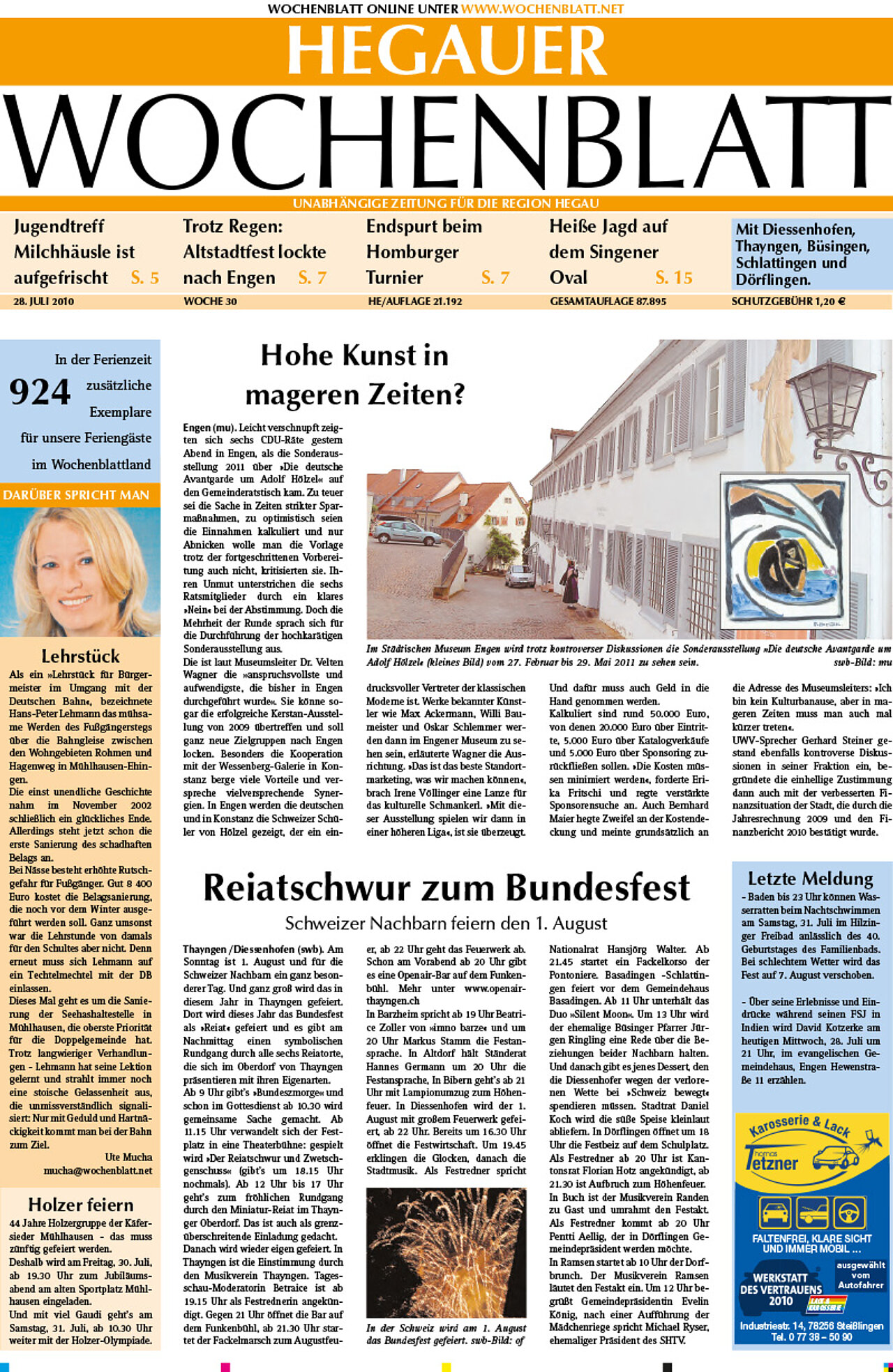 Ausgabe 30 vom 28. Juli 2010