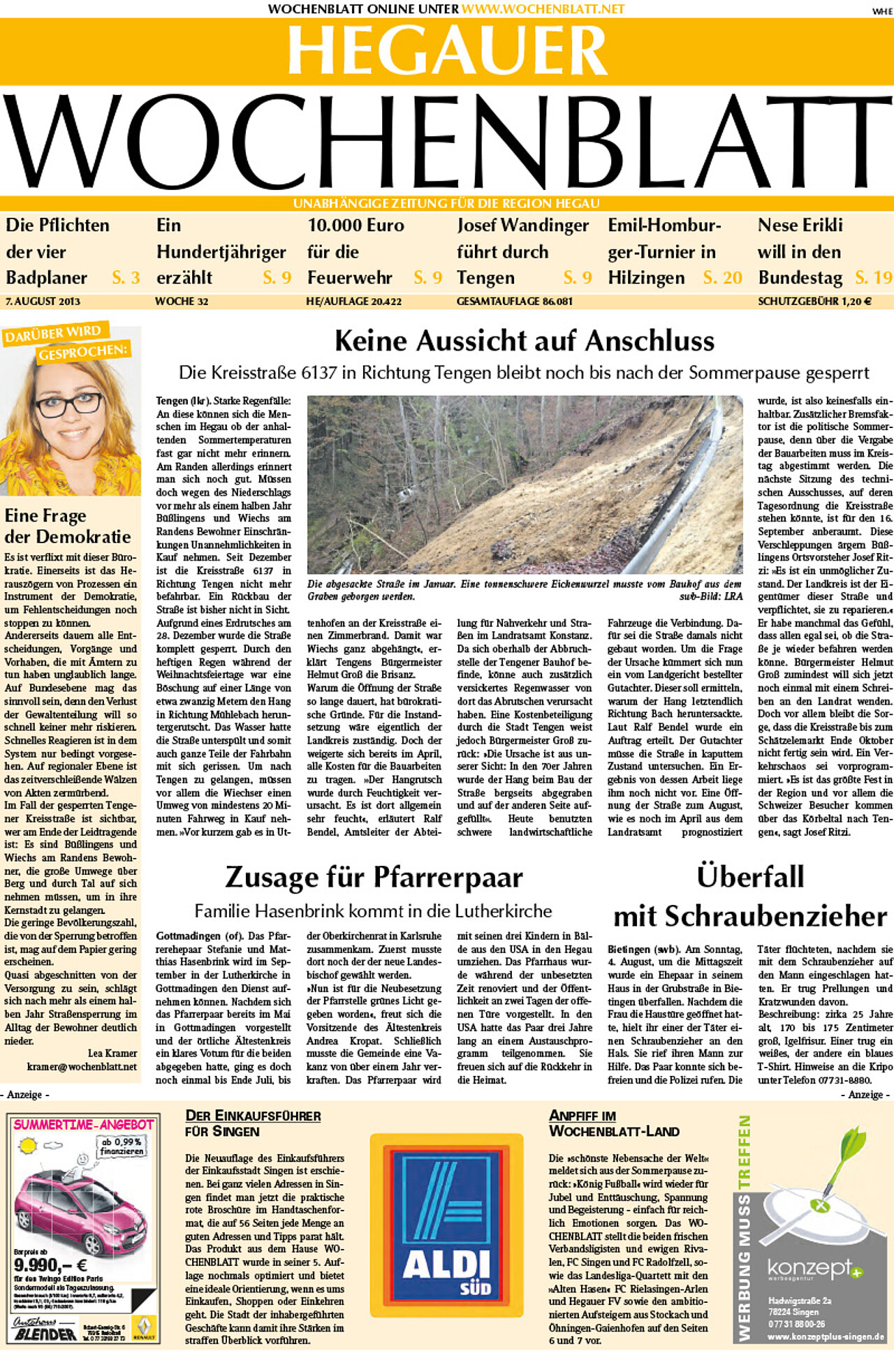 Ausgabe 32 vom 07. August 2013