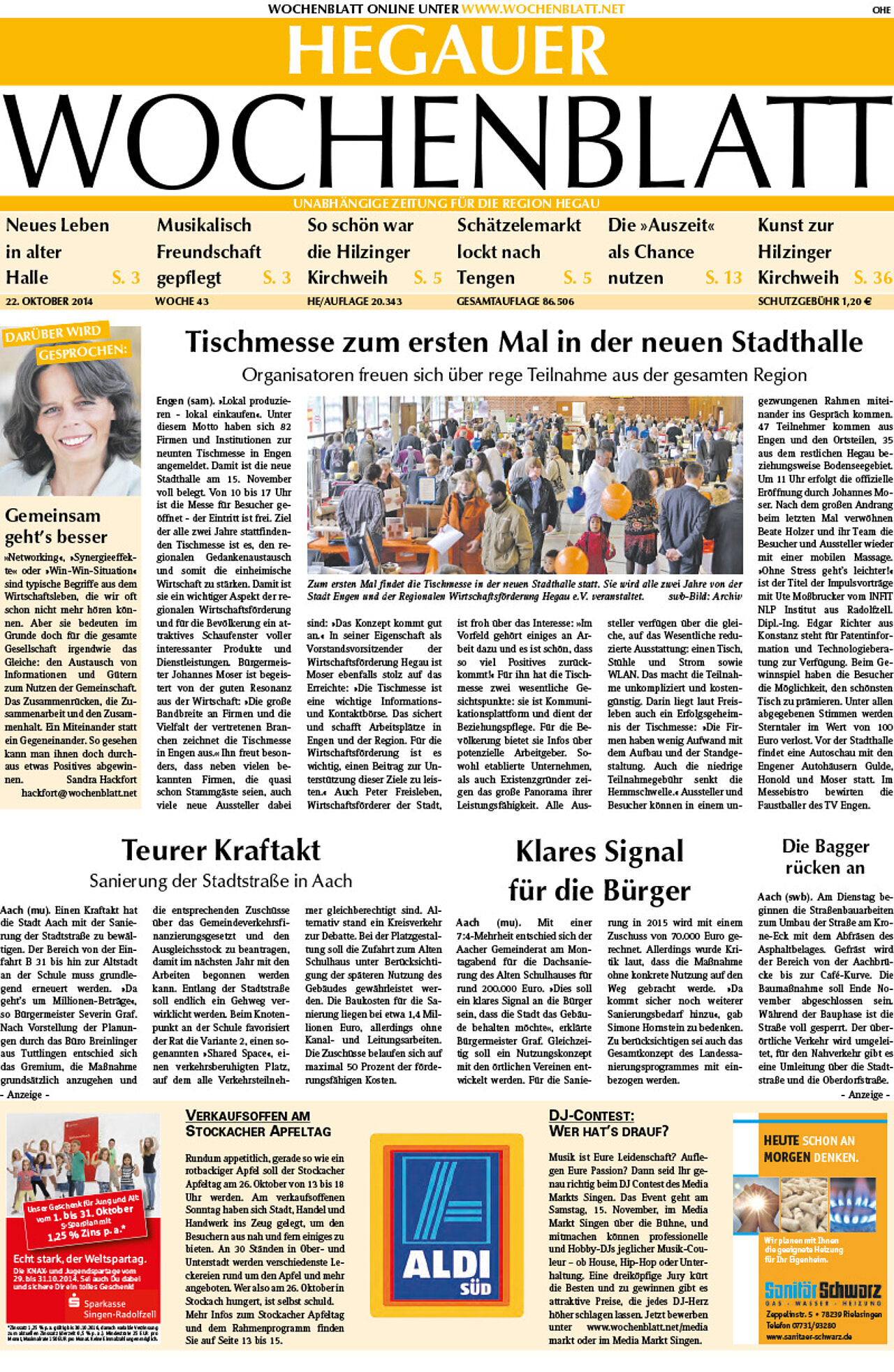 Ausgabe 43 vom 22. Oktober 2014