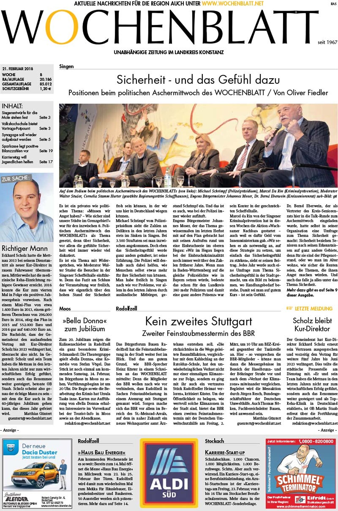 Ausgabe 08 vom 21. Februar 2018