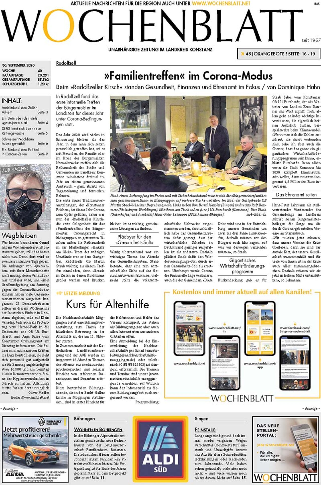 Ausgabe 40 vom 30. September 2020