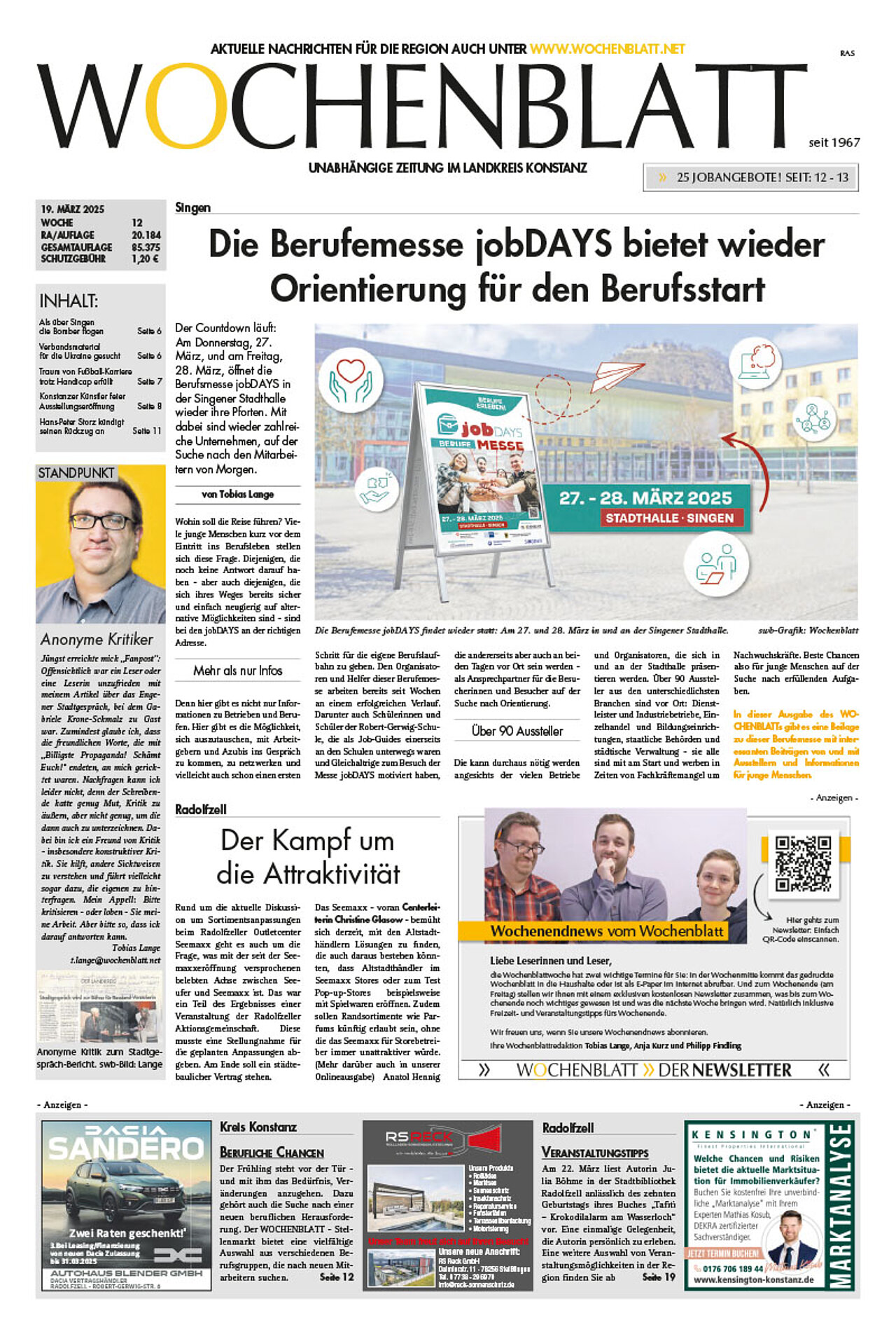 Ausgabe 12 vom 19. März 2025