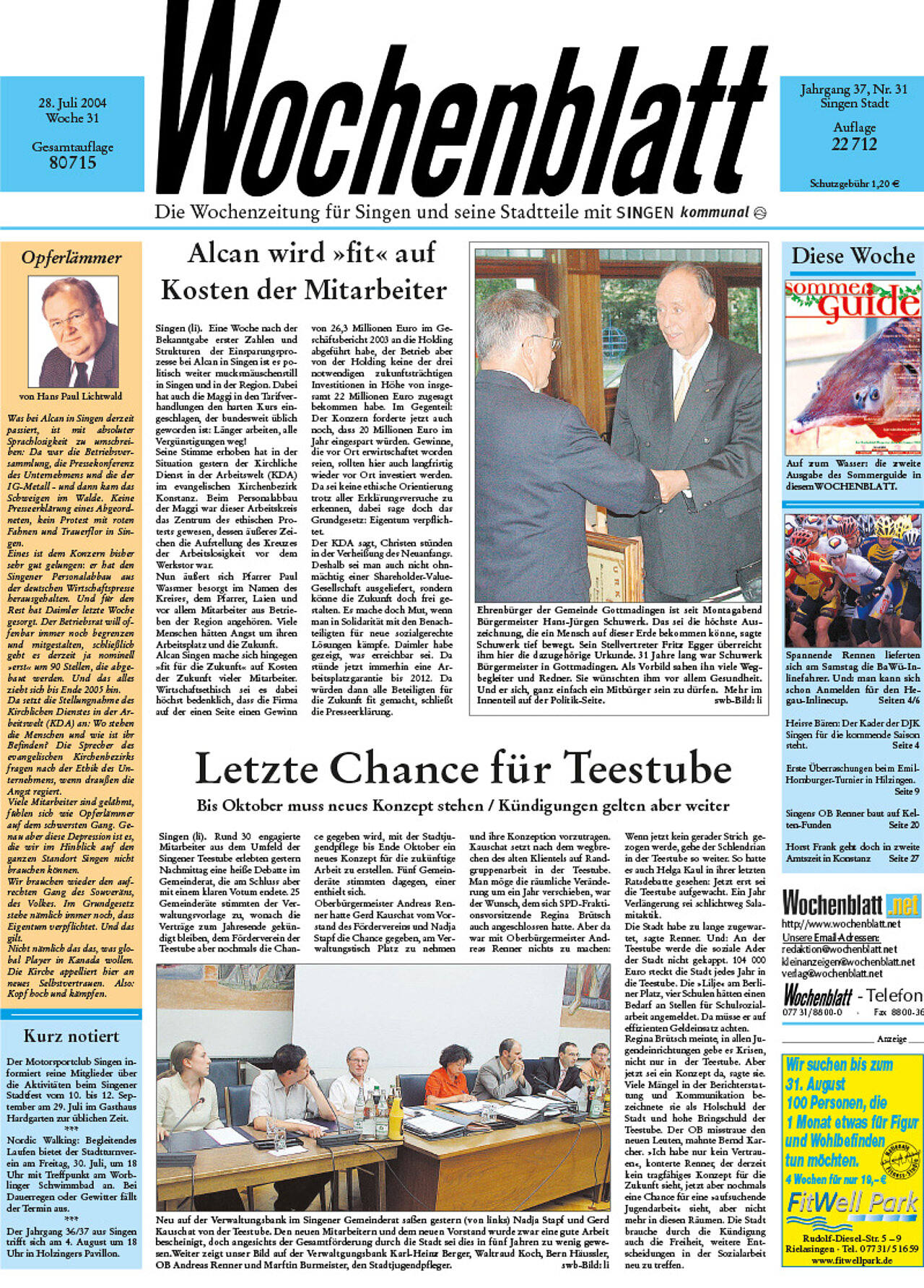 Ausgabe 21 vom 19. Mai 2004