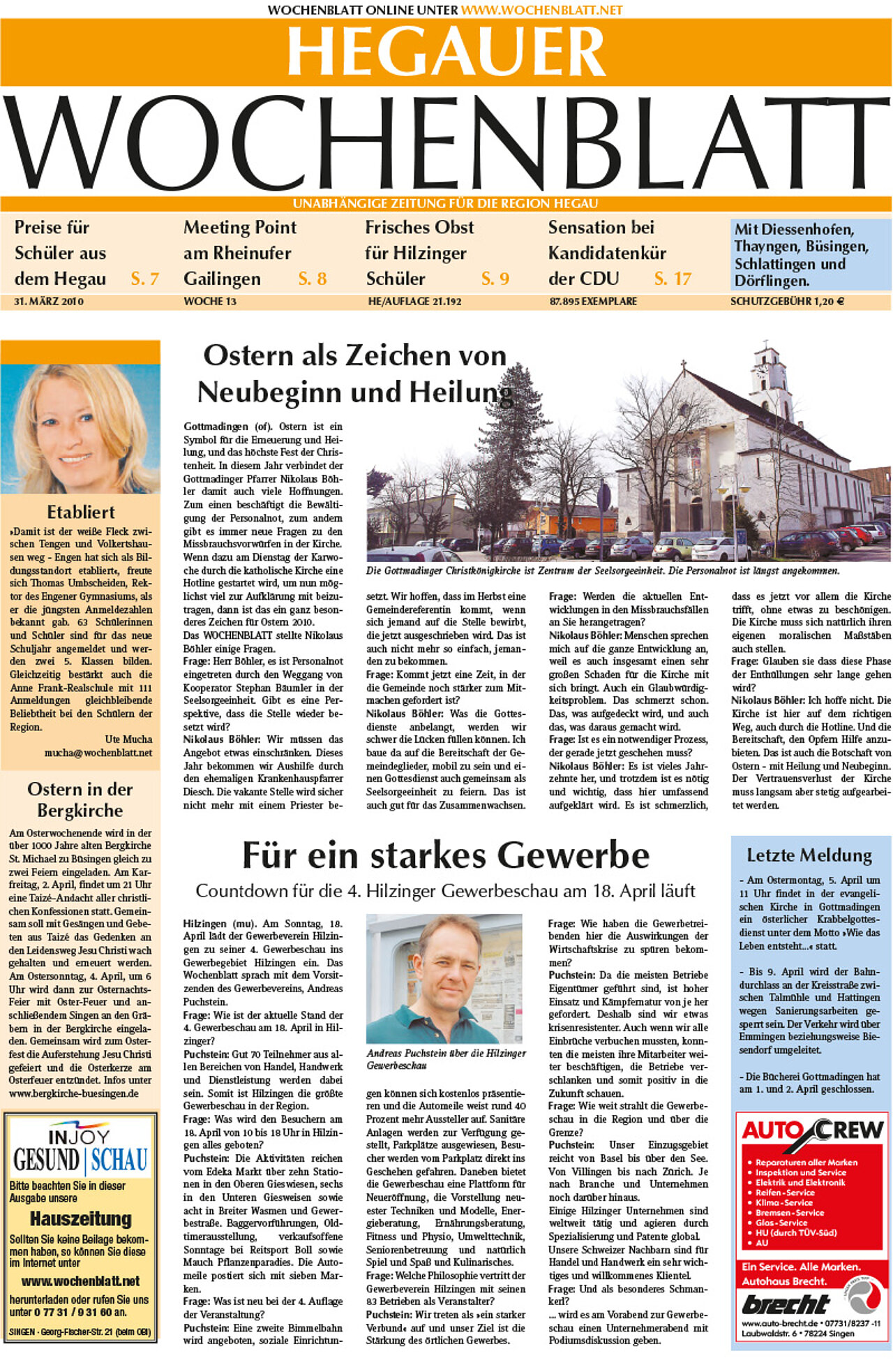 Ausgabe 13 vom 31. März 2010