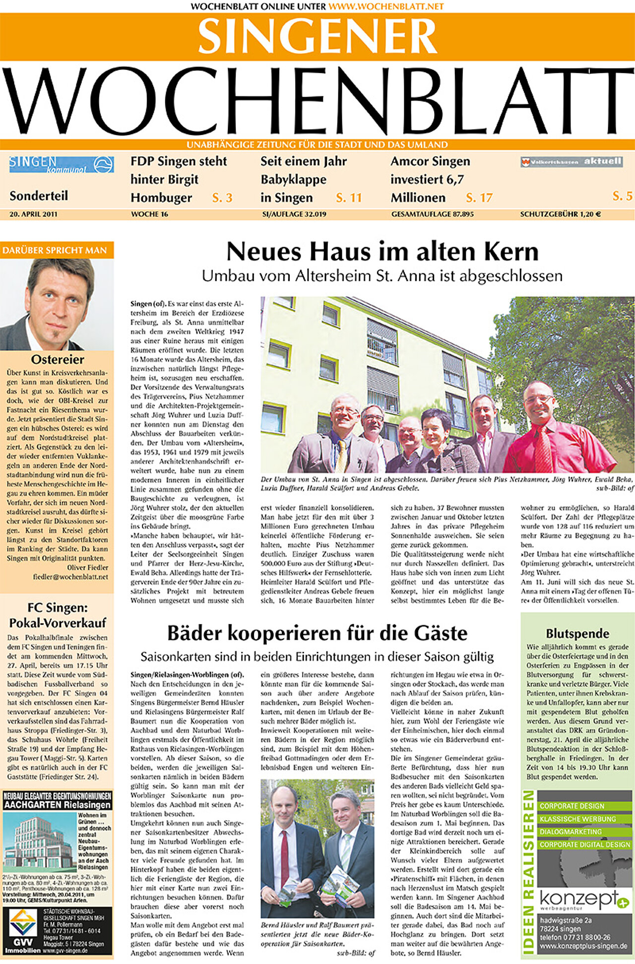 Ausgabe 16 vom 20. April 2011