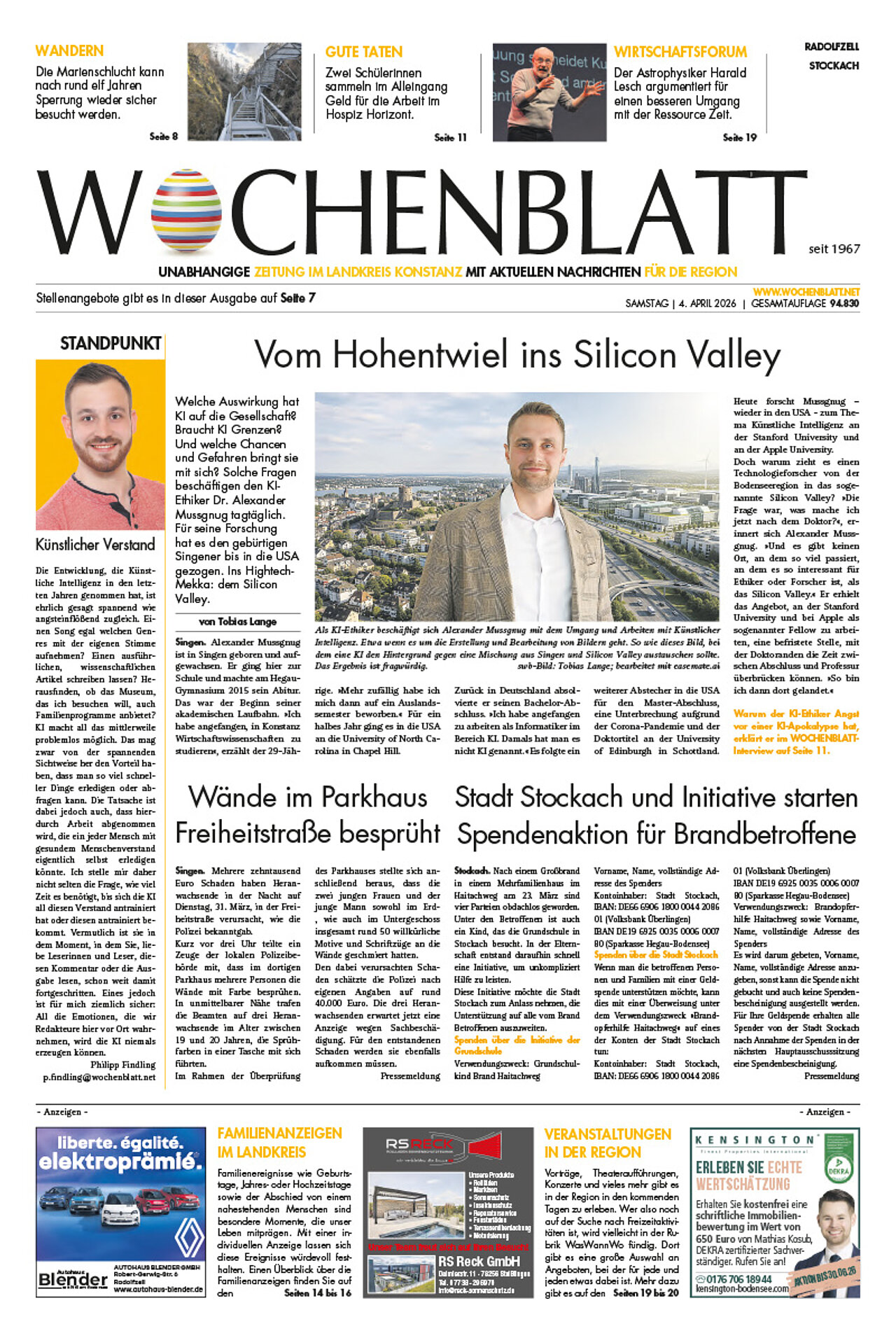 Ausgabe 14 vom 4. April 2026