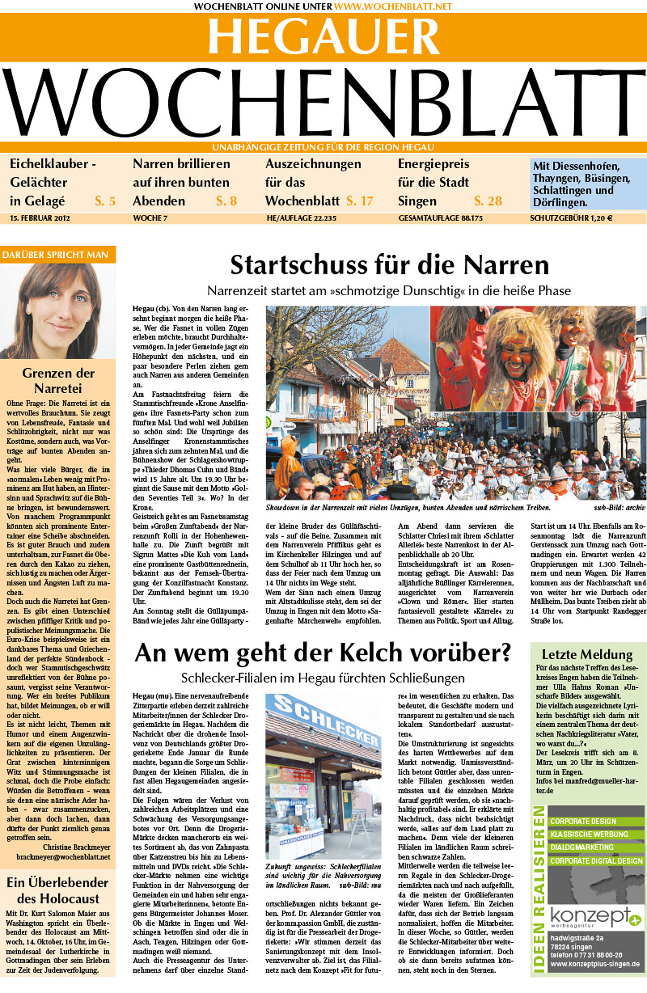 Ausgabe 07 vom 15. Februar 2012
