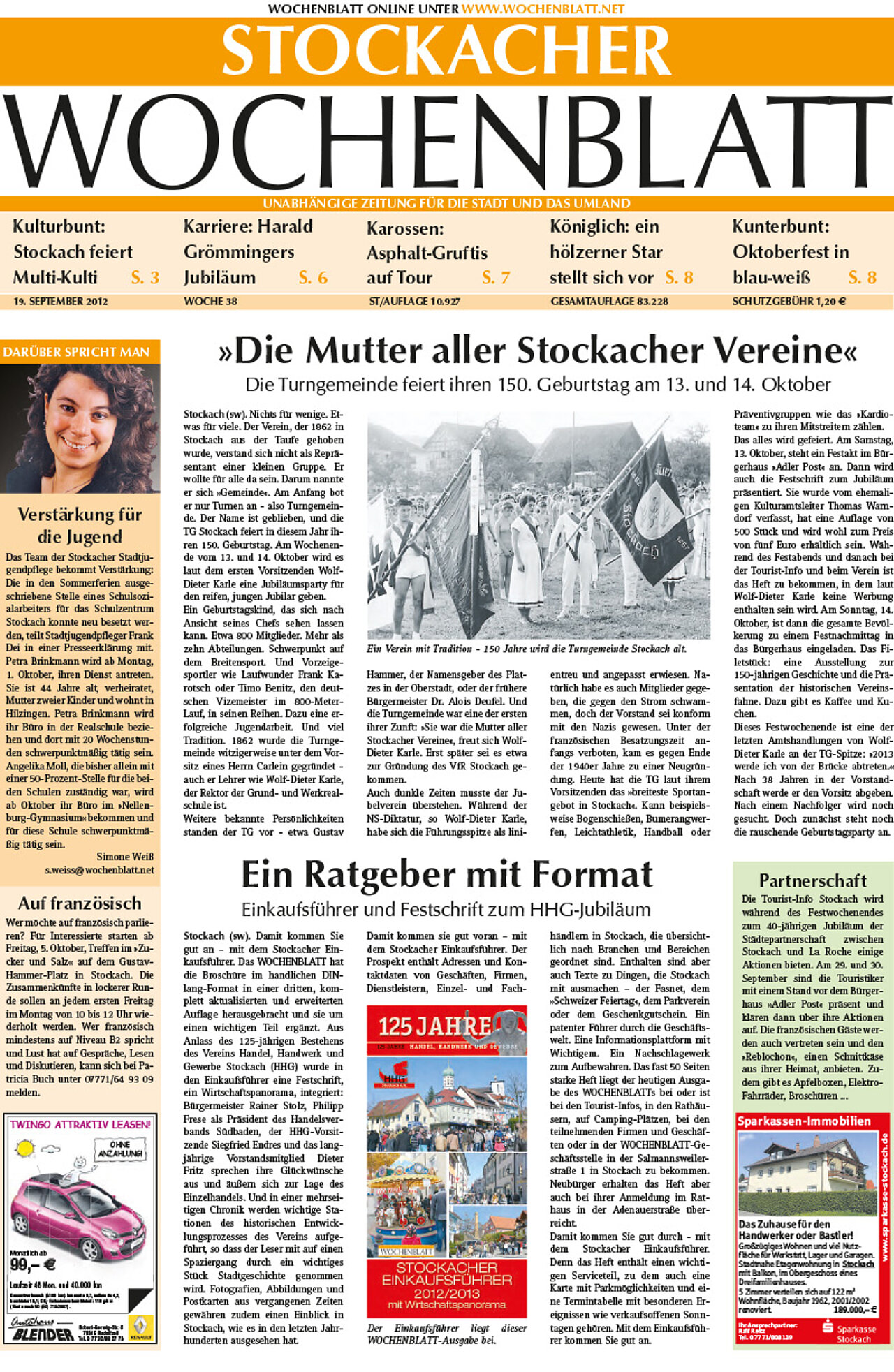 Ausgabe 38 vom 19. September 2012
