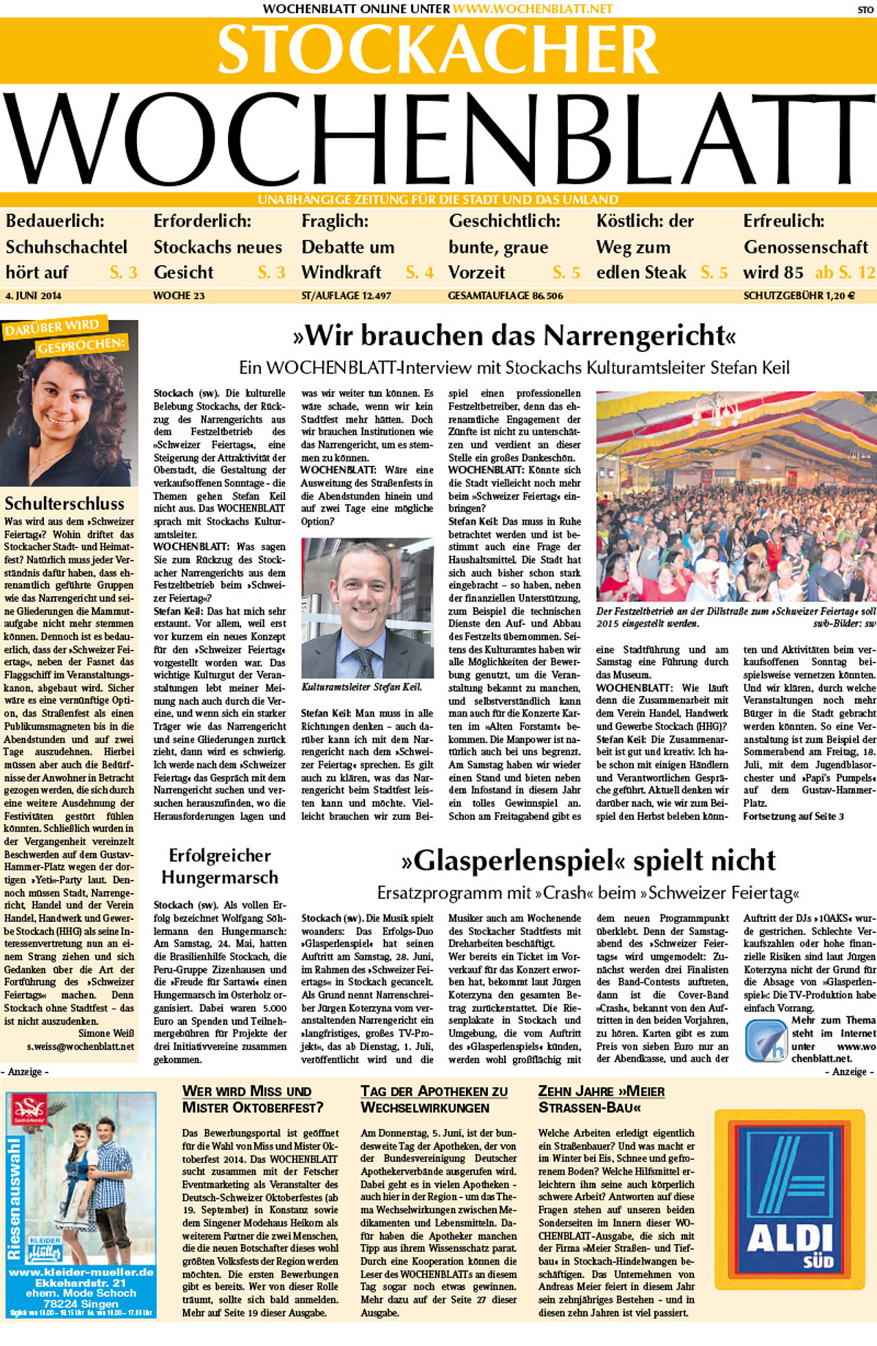 Ausgabe 23 vom 04. Juni 2014