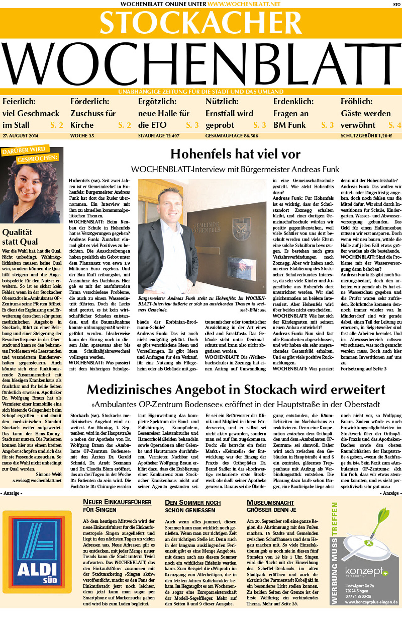 Ausgabe 35 vom 27. August 2014