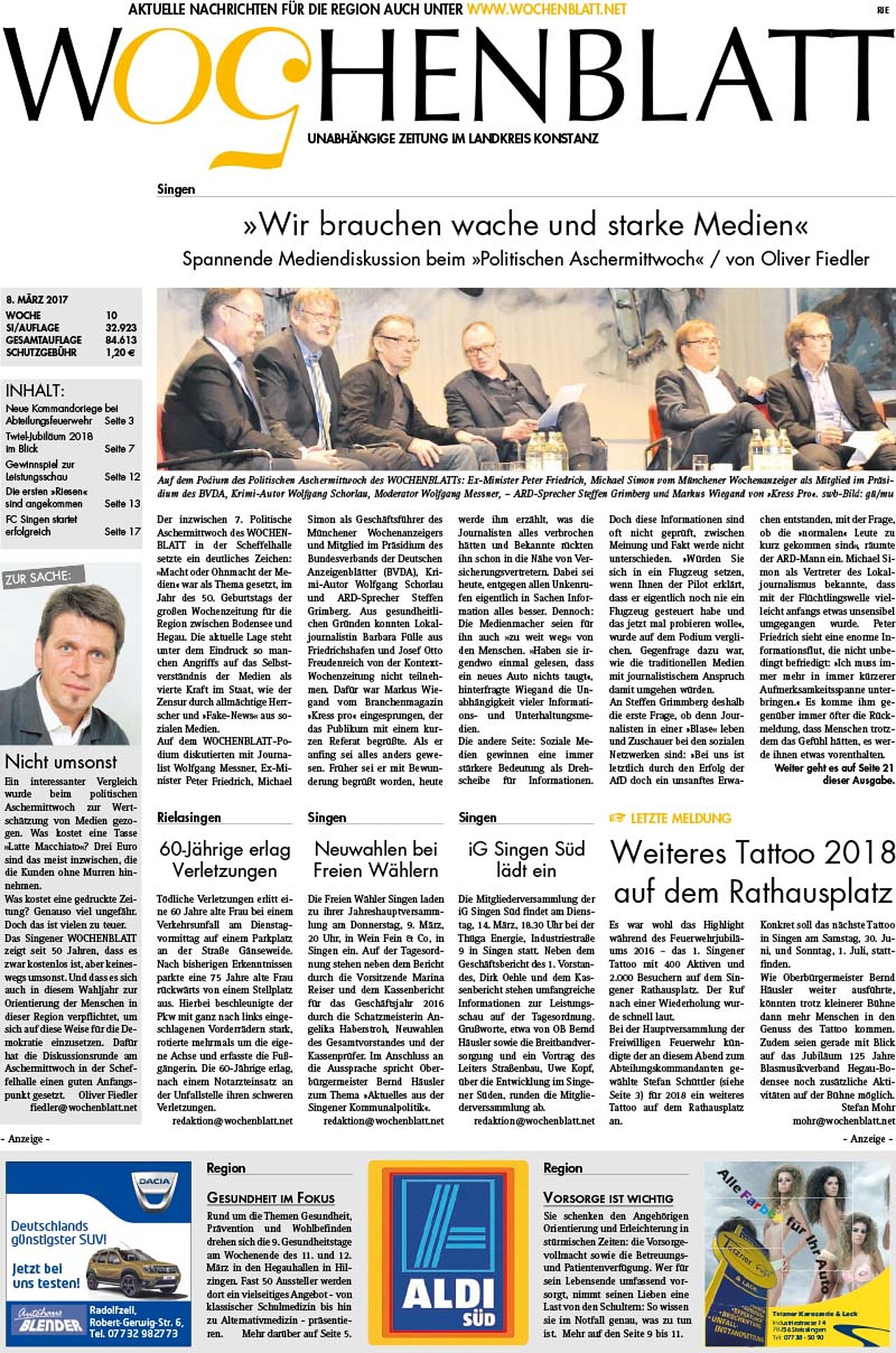 Ausgabe 10 vom 08. März 2017