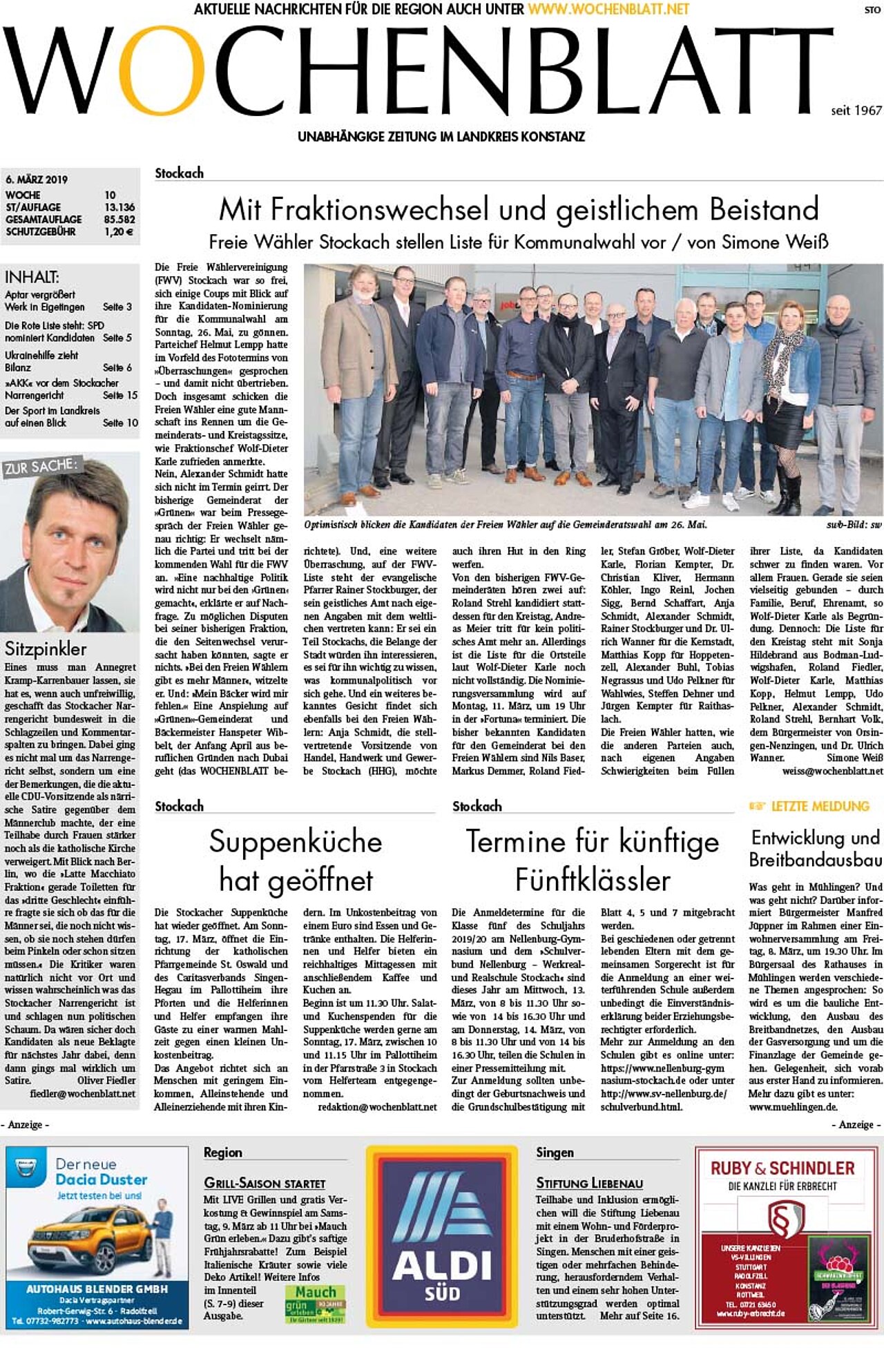 Ausgabe 10 vom 06. März 2019
