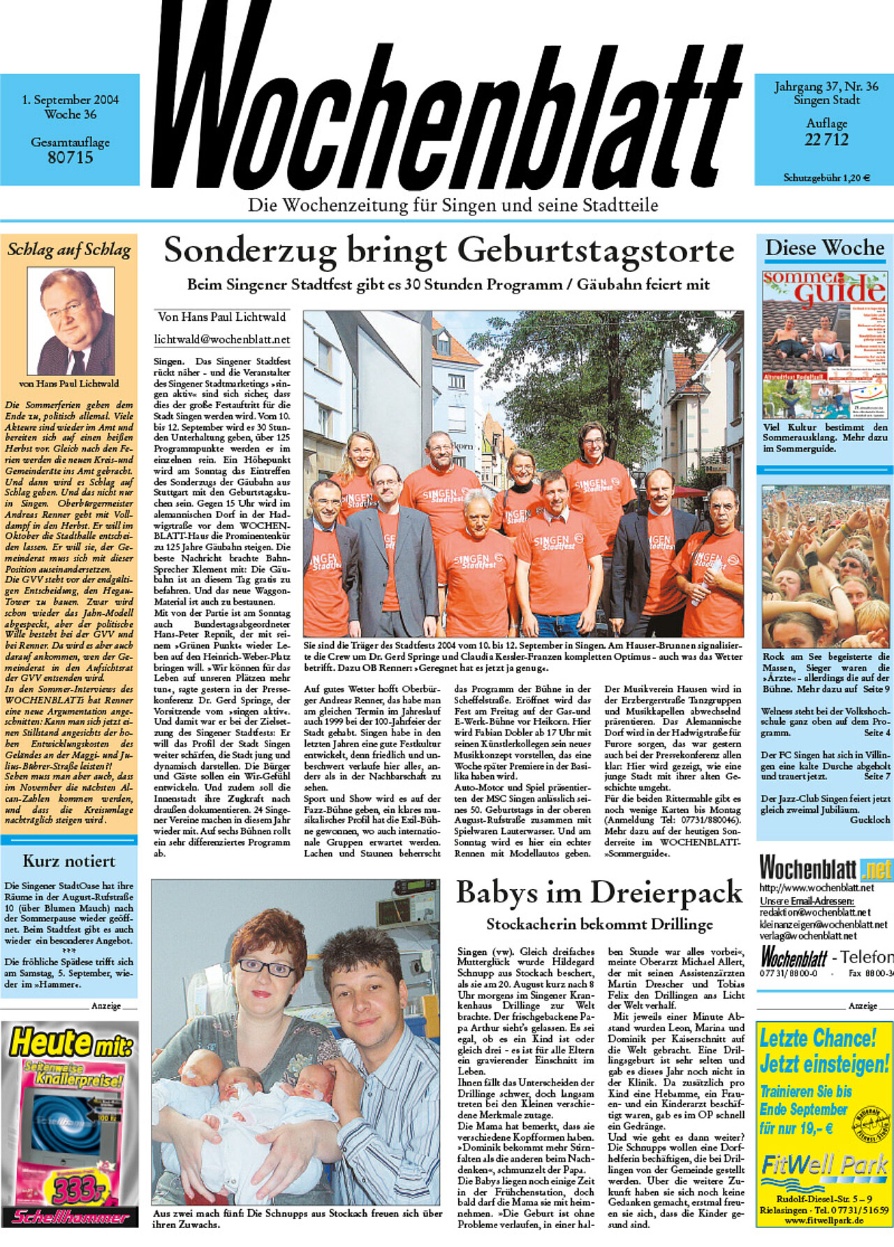 Ausgabe 36 vom 01. September 2004
