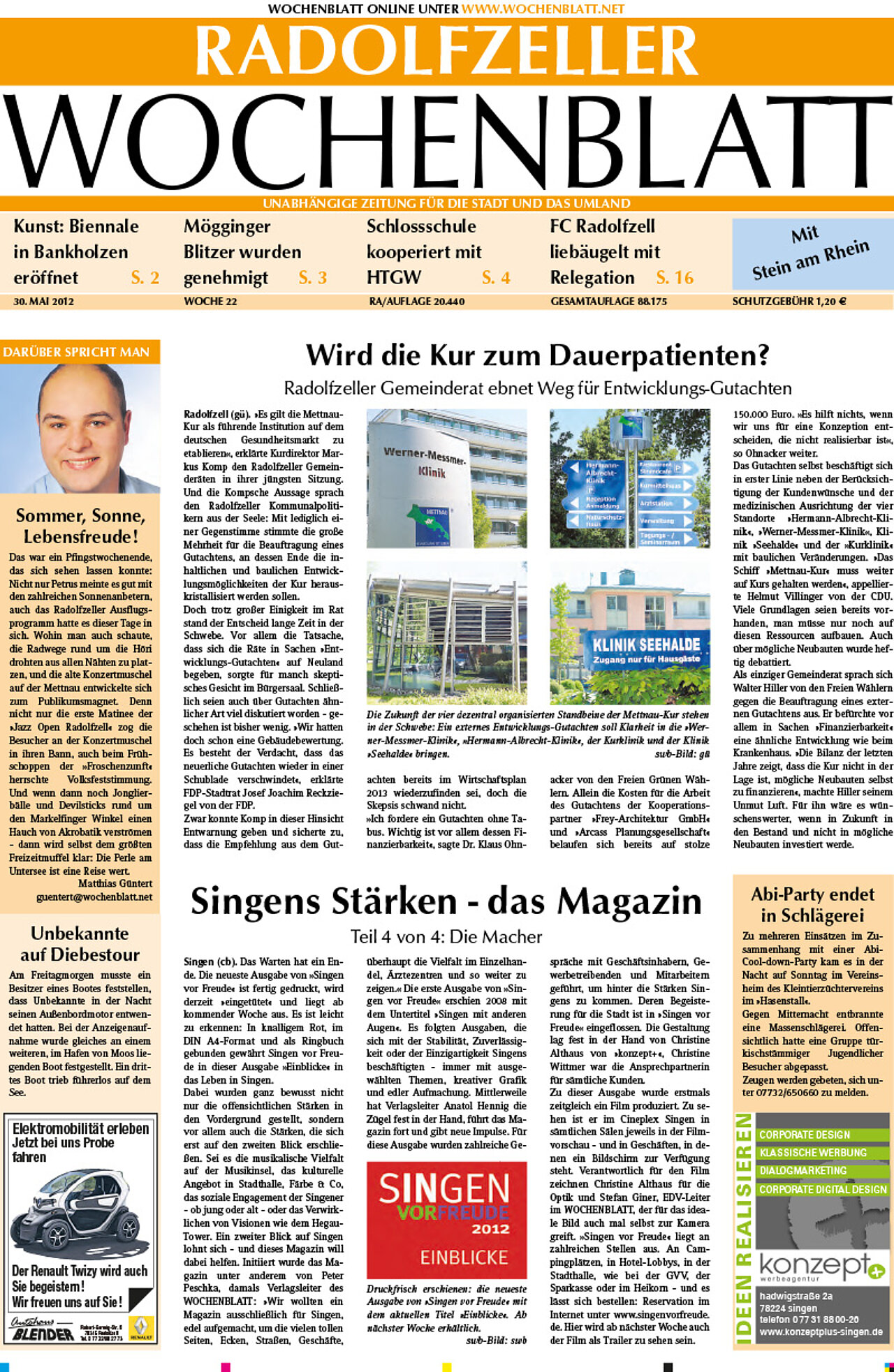 Ausgabe 22 vom 30. Mai 2012