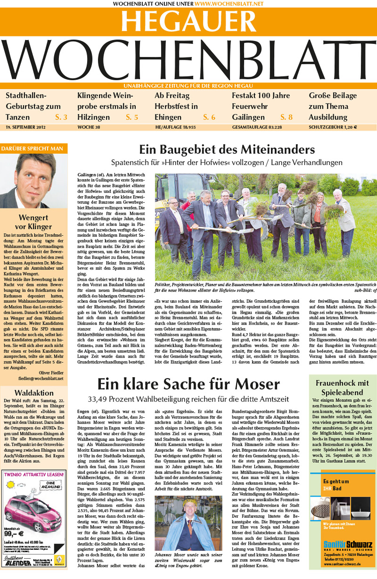Ausgabe 38 vom 19. September 2012