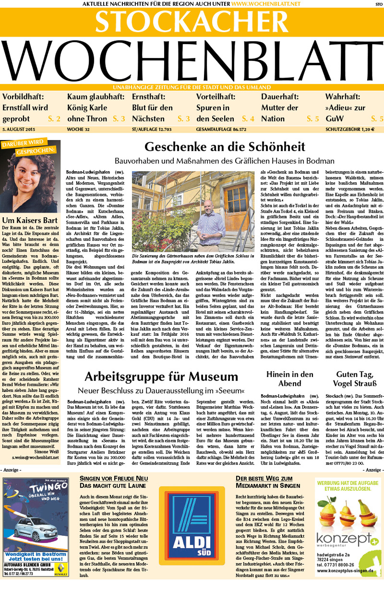 Ausgabe 32 vom 05. August 2015