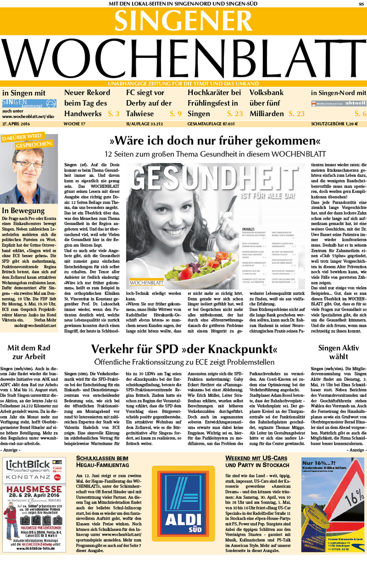 Ausgabe 17 vom 27. April 2016